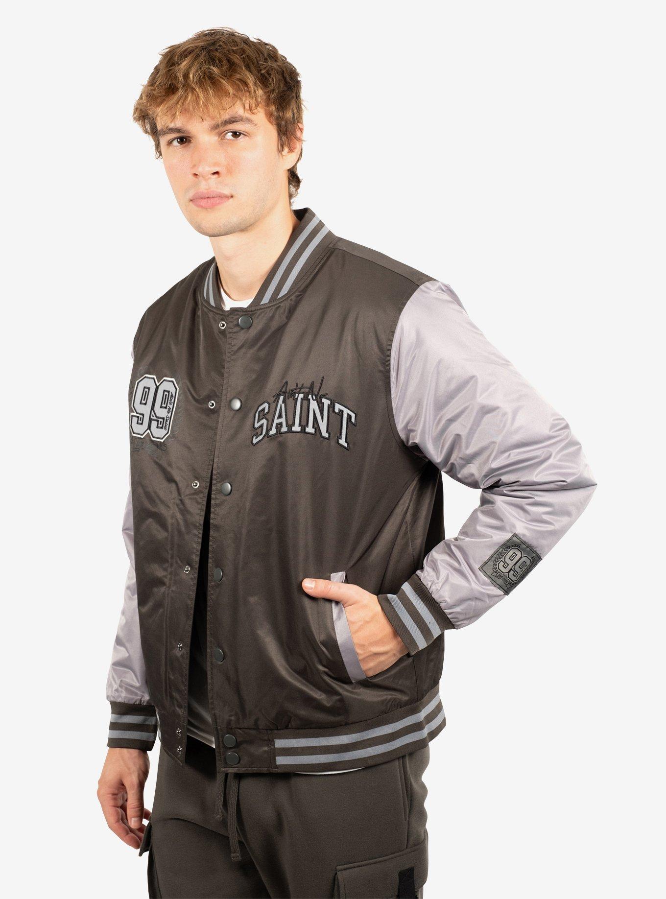 Ain't No Saint Twill Bomber Jacket, BLACK, alternate