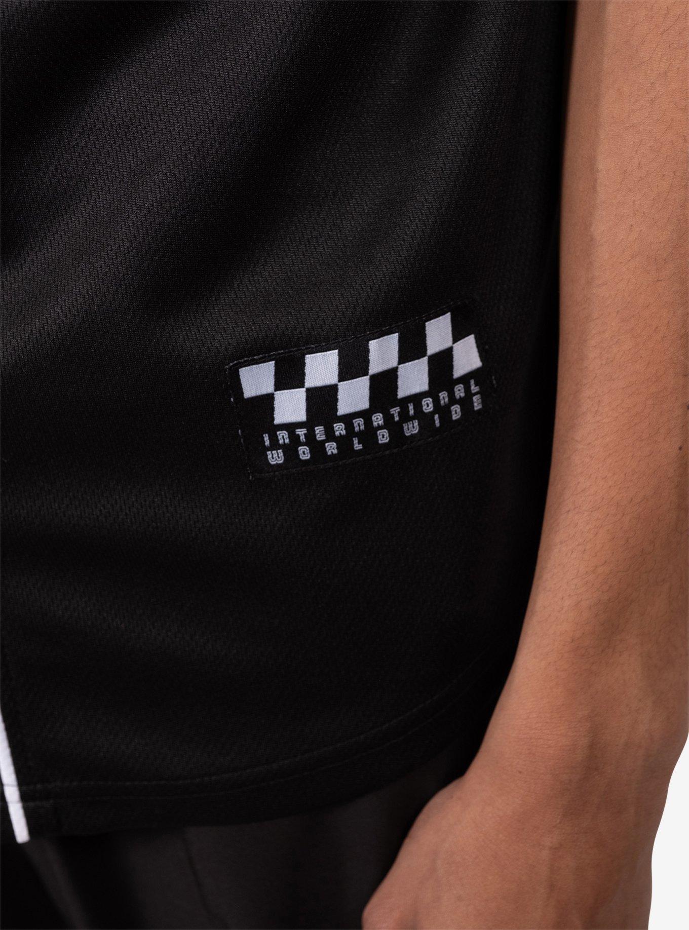 Back Off Mesh Baseball Jersey, BLACK, alternate