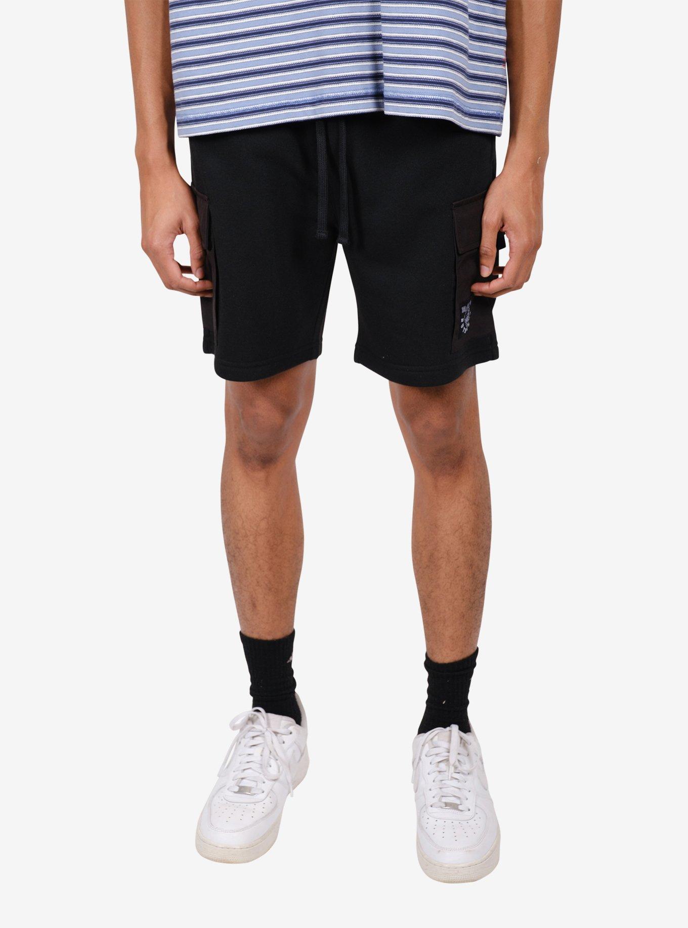 Nylon Pocket 7" Fleece Shorts Black, , hi-res