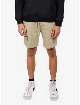 Nylon Pocket 7" Fleece Shorts Khaki, , hi-res