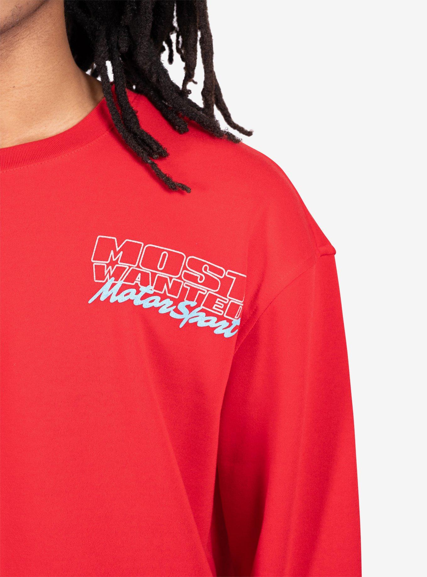 Most Wanted Motorsport Crewneck Sweatshirt Red, RED, alternate