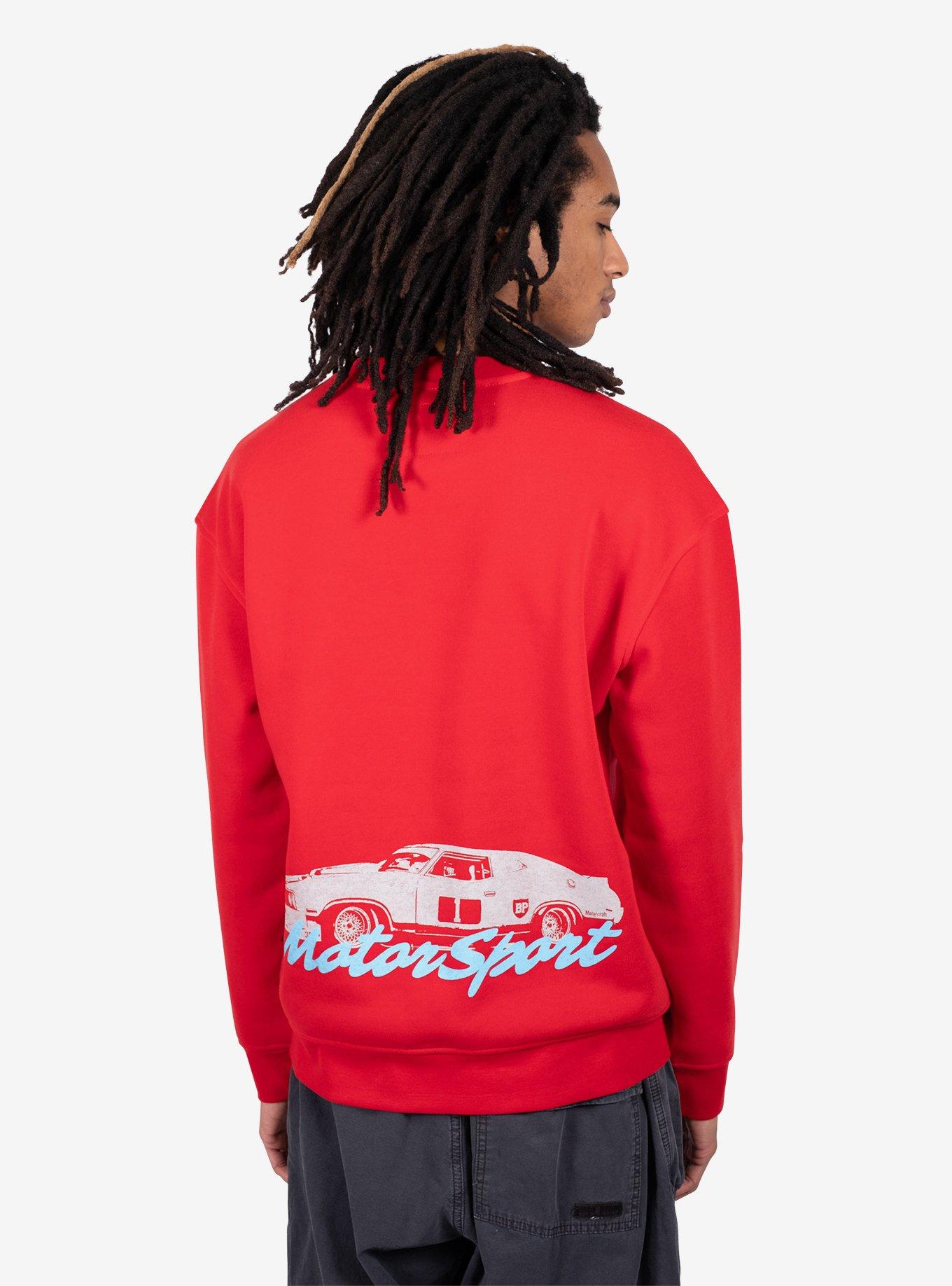 Most Wanted Motorsport Crewneck Sweatshirt Red, RED, alternate