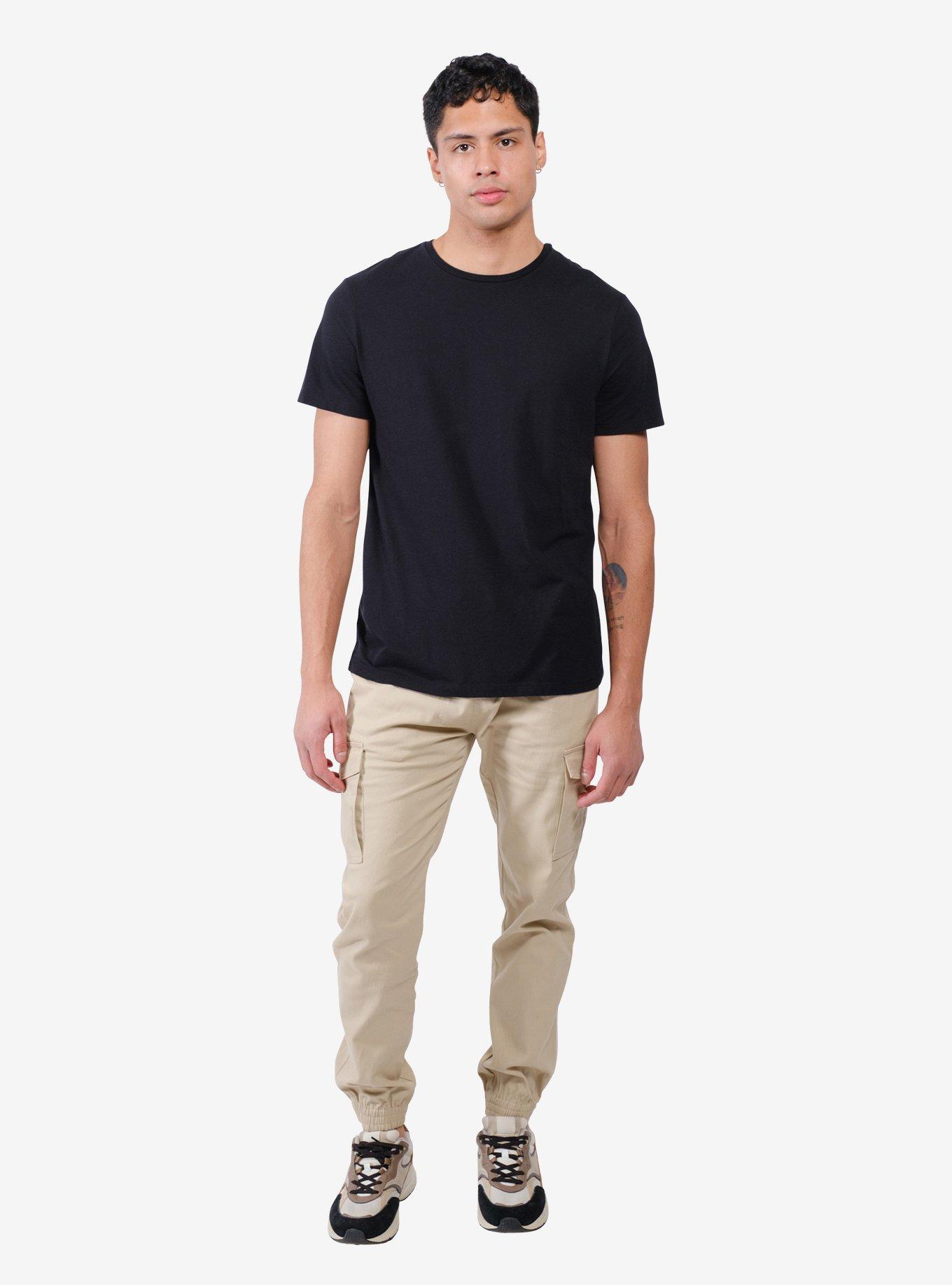 Cargo Pocket Twill Jogger Khaki, , hi-res