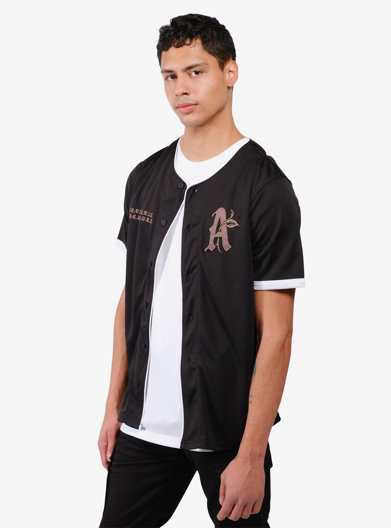 Authentic Baseball Jersey, BLACK, alternate