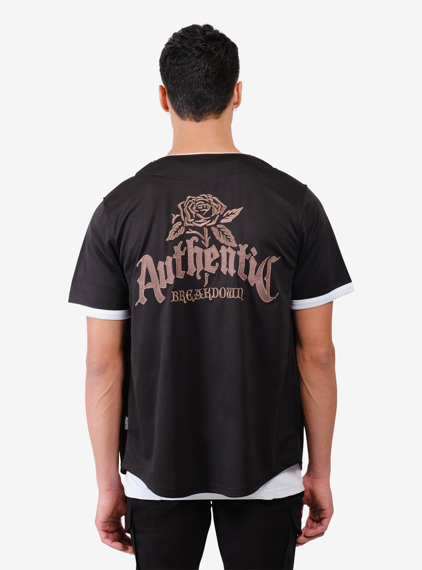 Authentic Baseball Jersey, BLACK, alternate