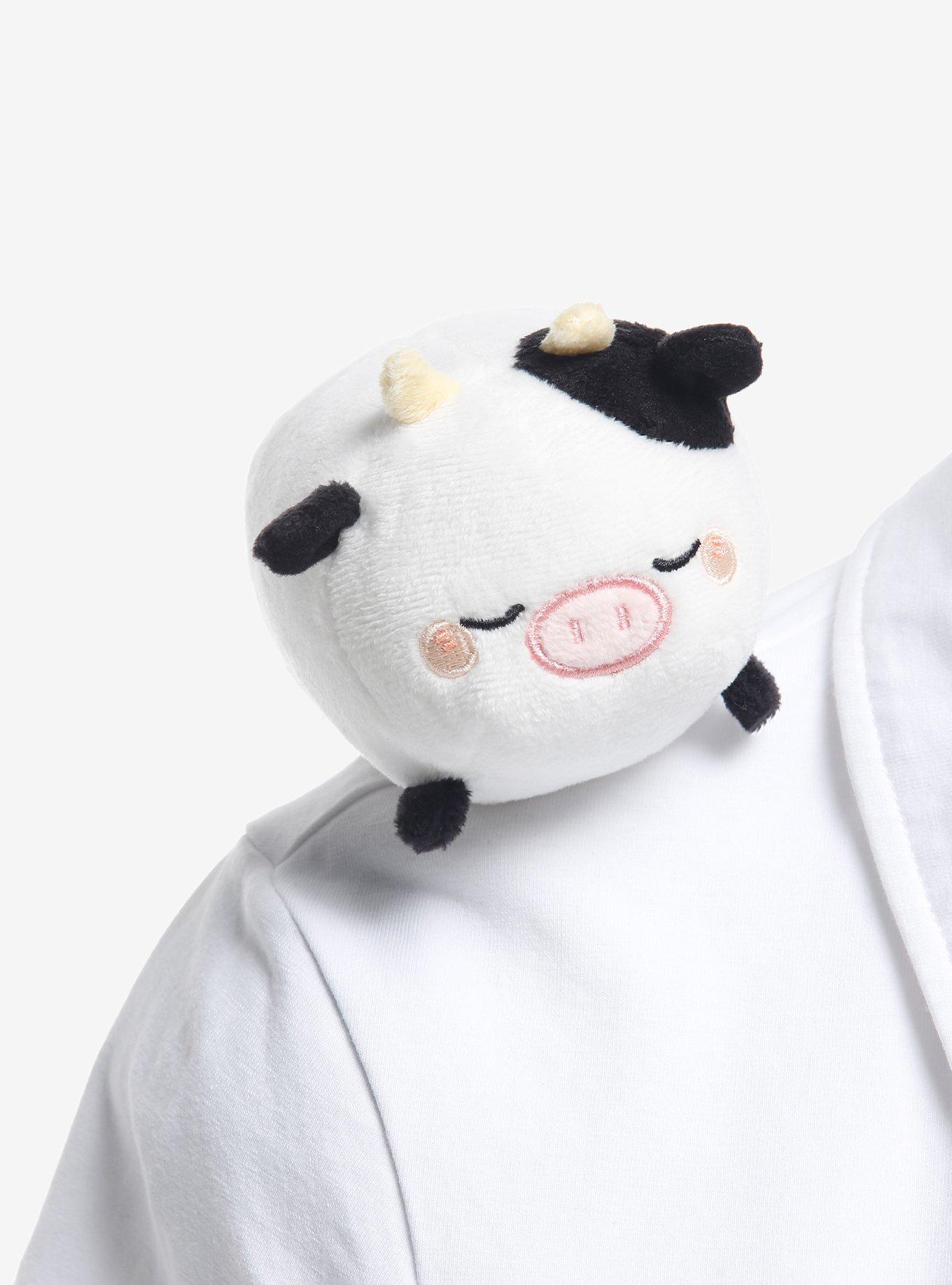 Sleeping Cow 4 Inch Magnet Shoulder Plush &mdash; BoxLunch Exclusive, , alternate