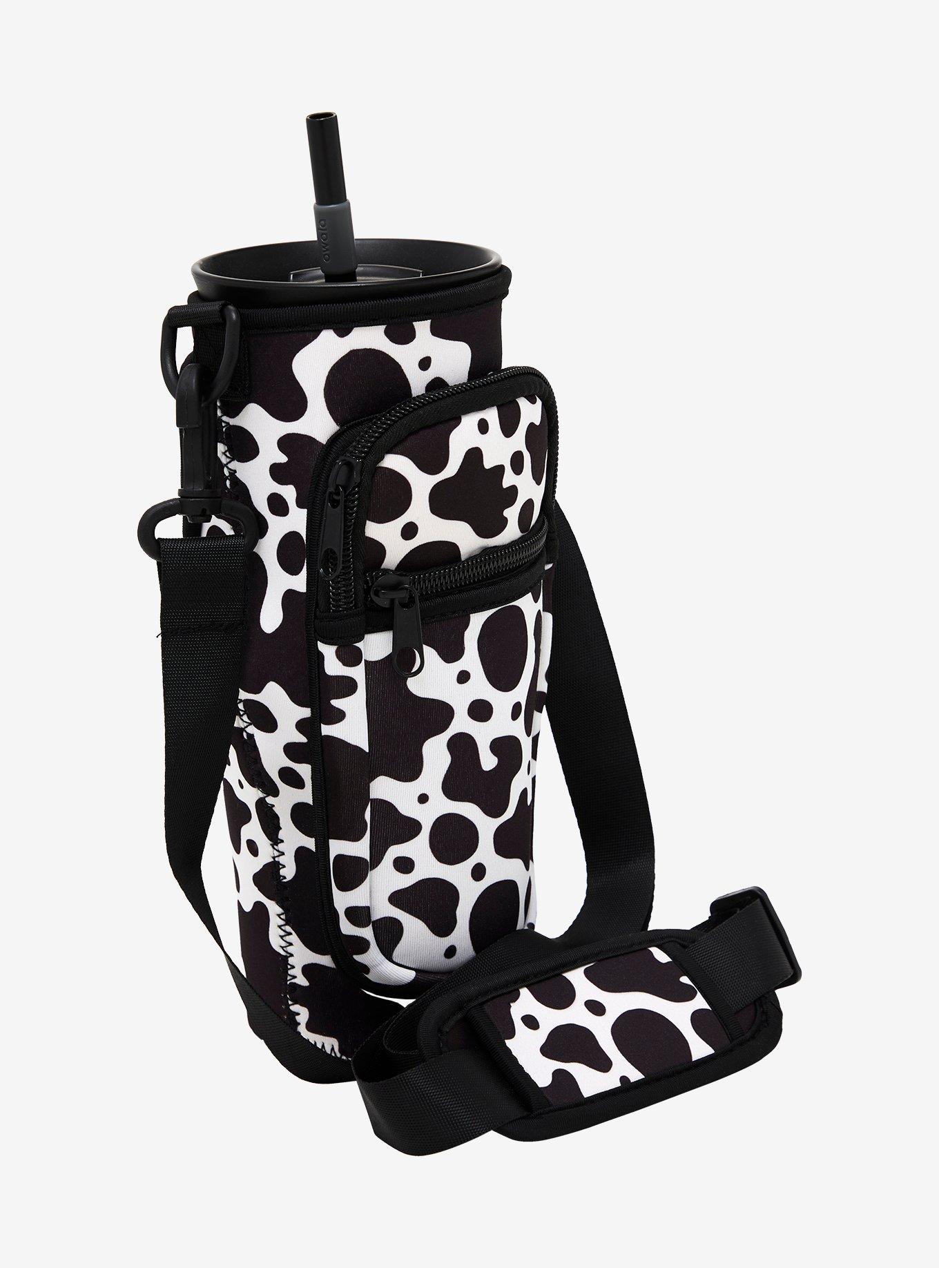 Cow Print Water Bottle Sling, , hi-res