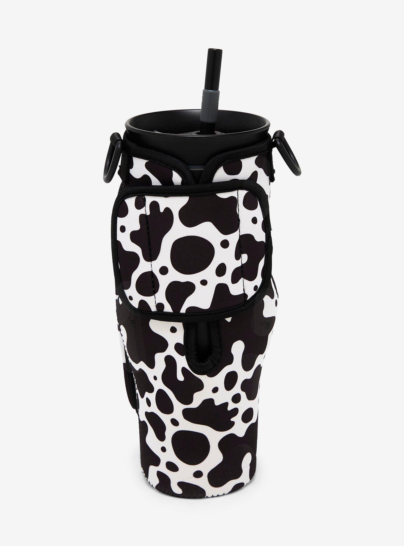 Cow Print Water Bottle Sling, , alternate