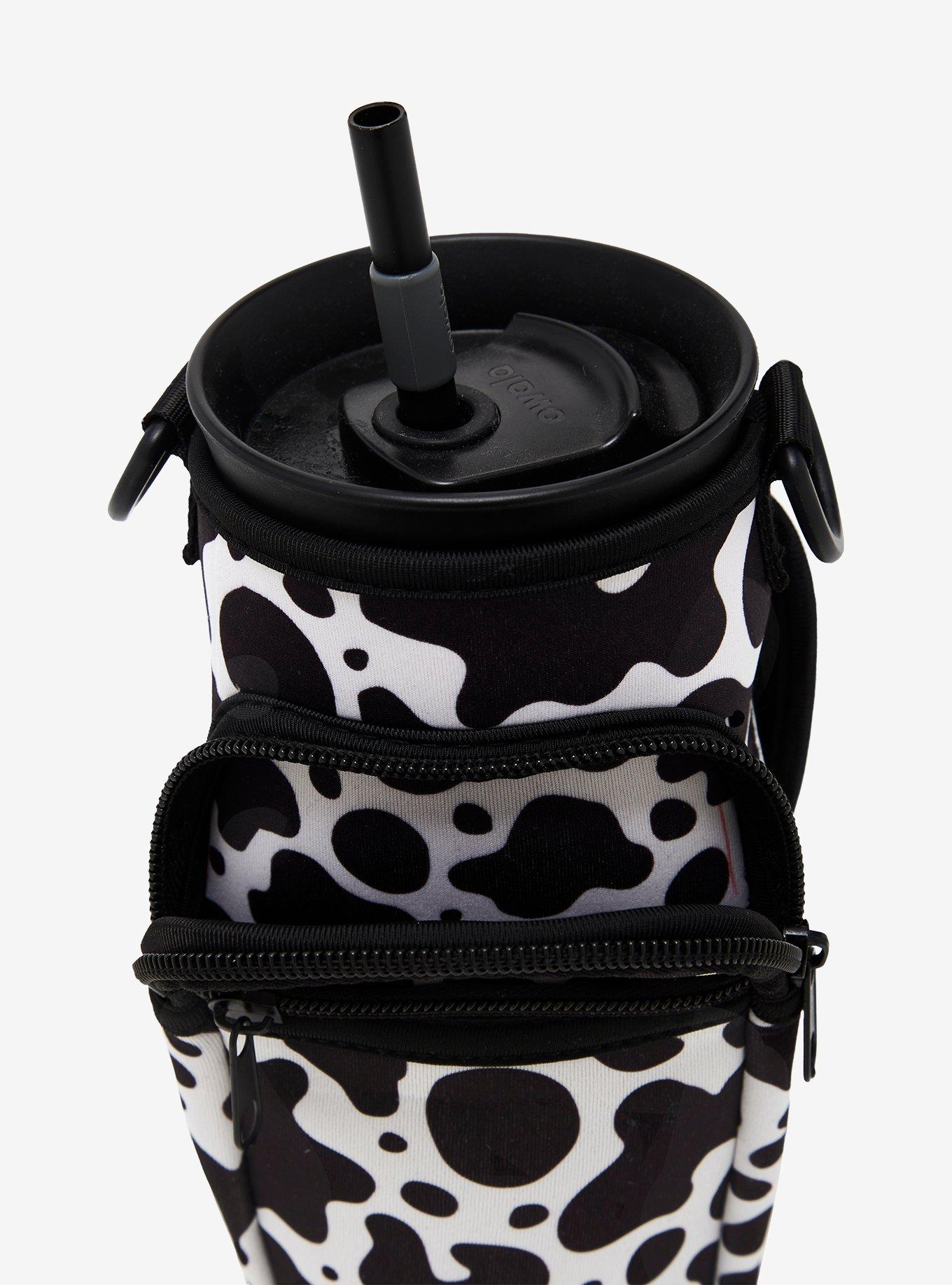 Cow Print Water Bottle Sling, , alternate