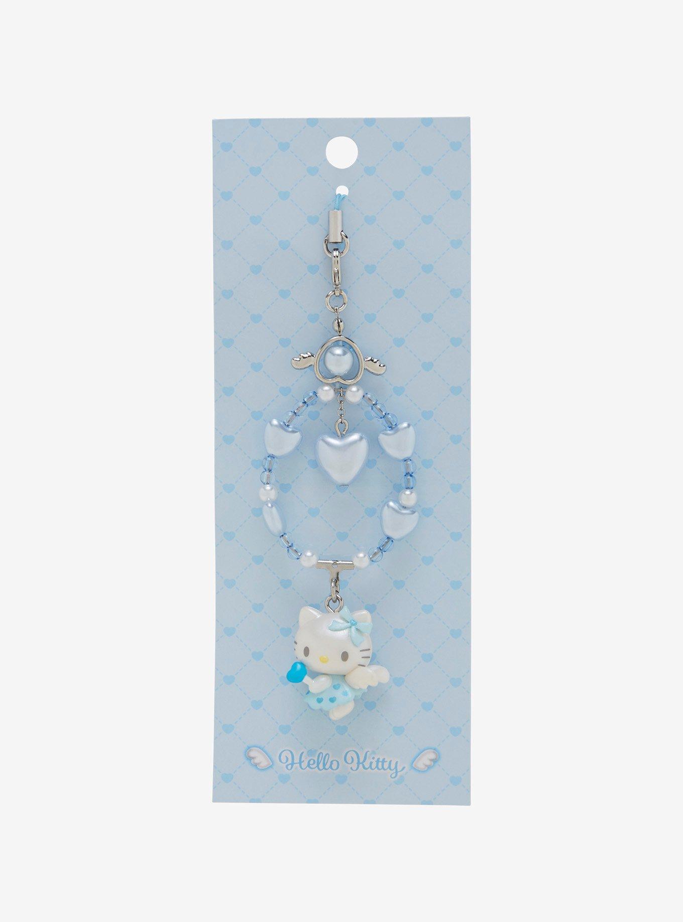 Hello Kitty Dreaming Angel Beaded Phone Charm, , hi-res