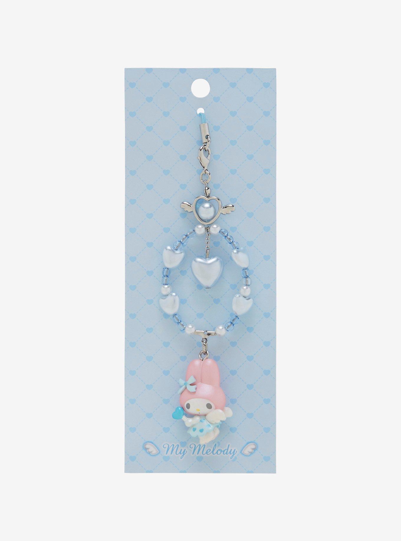 My Melody Dreaming Angel Beaded Phone Charm, , hi-res