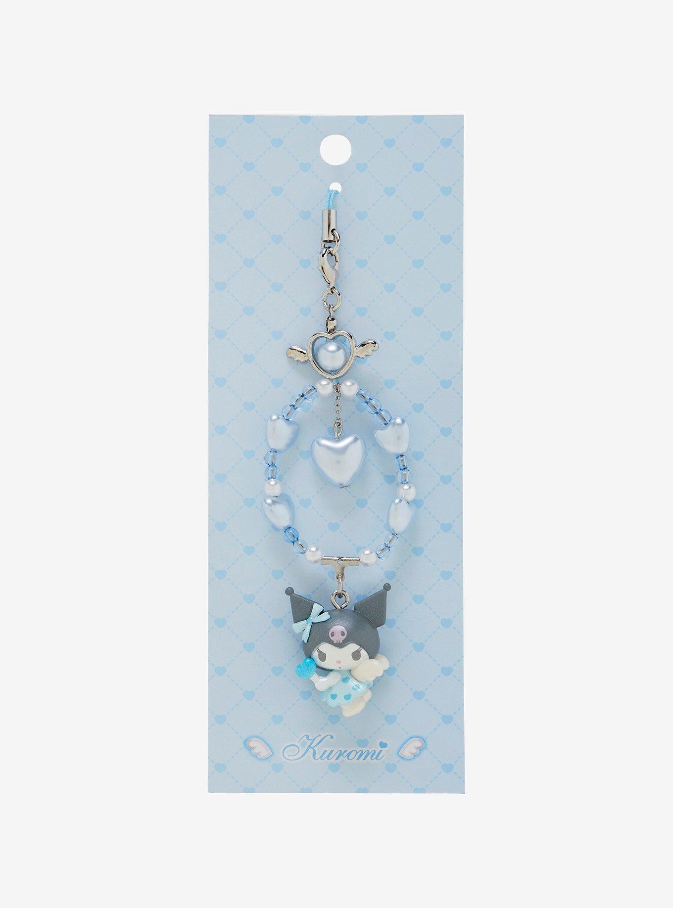 Kuromi Dreaming Angel Beaded Phone Charm, , alternate