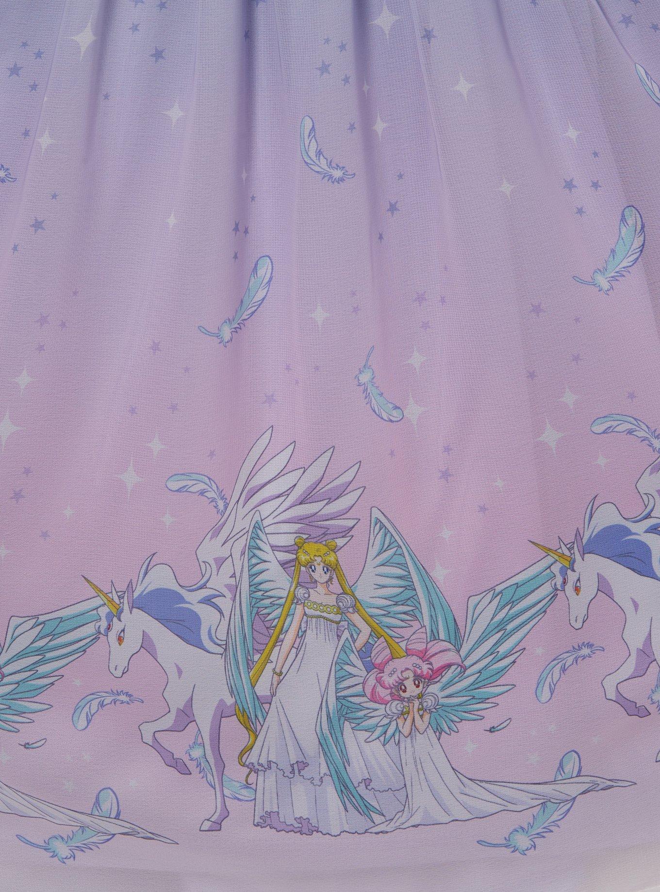 Pretty Guardian Sailor Moon Princess Serenity Smock Dress - BoxLunch Exclusive, PERIWINKLE, alternate