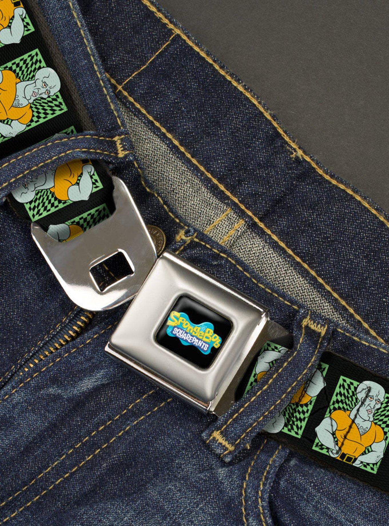 SpongeBob SquarePants Handsome Squidward Pose Blocks Flip Youth Seatbelt Belt, , hi-res