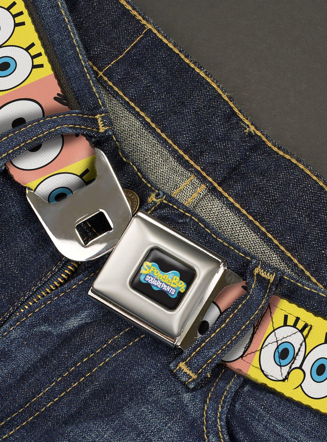 SpongeBob SquarePants And Patrick Eye Blocks Youth Seatbelt Belt, , alternate