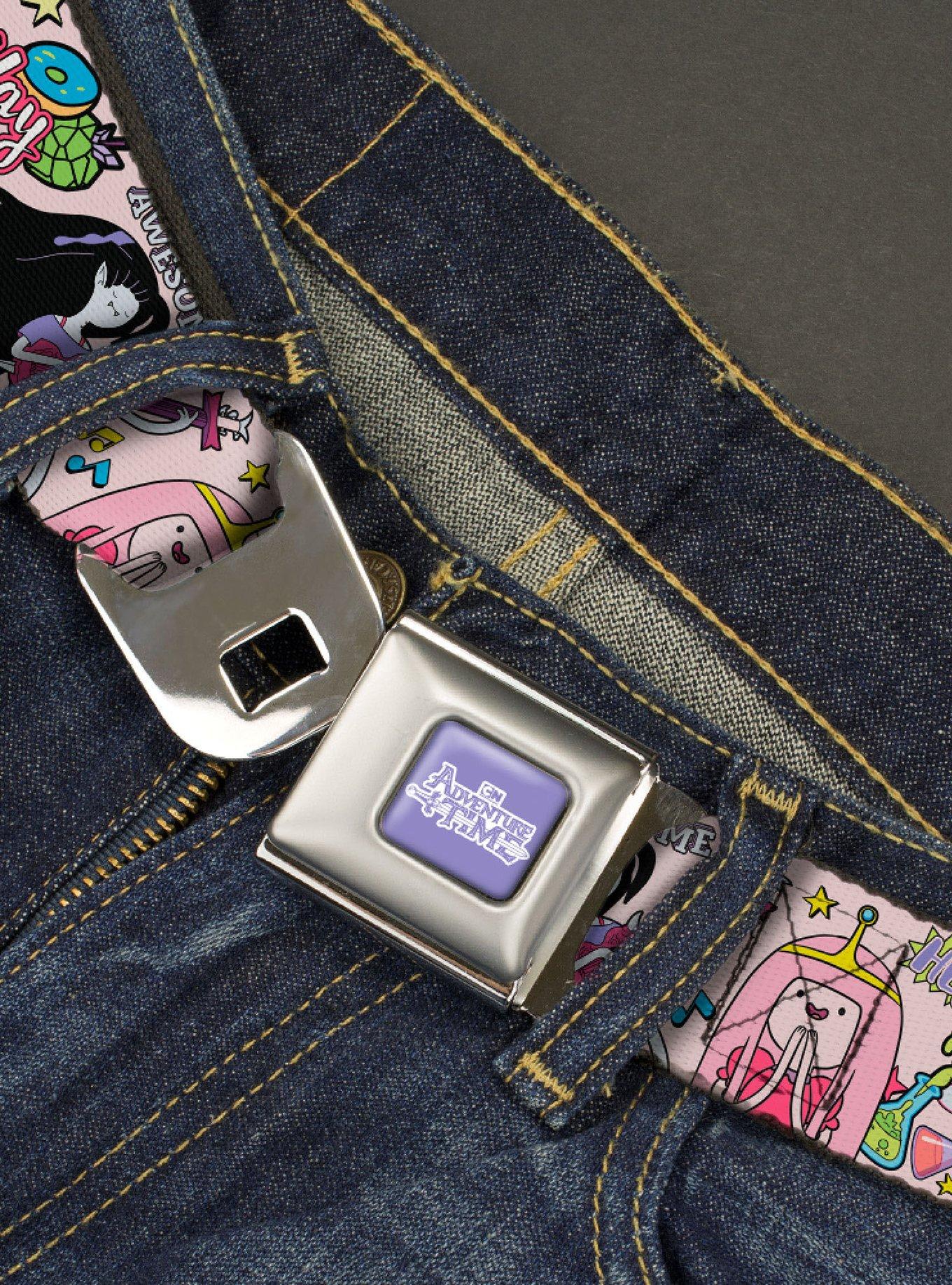 Adventure Time Marceline And Princess Bubblegum Collage Youth Seatbelt Belt, , hi-res