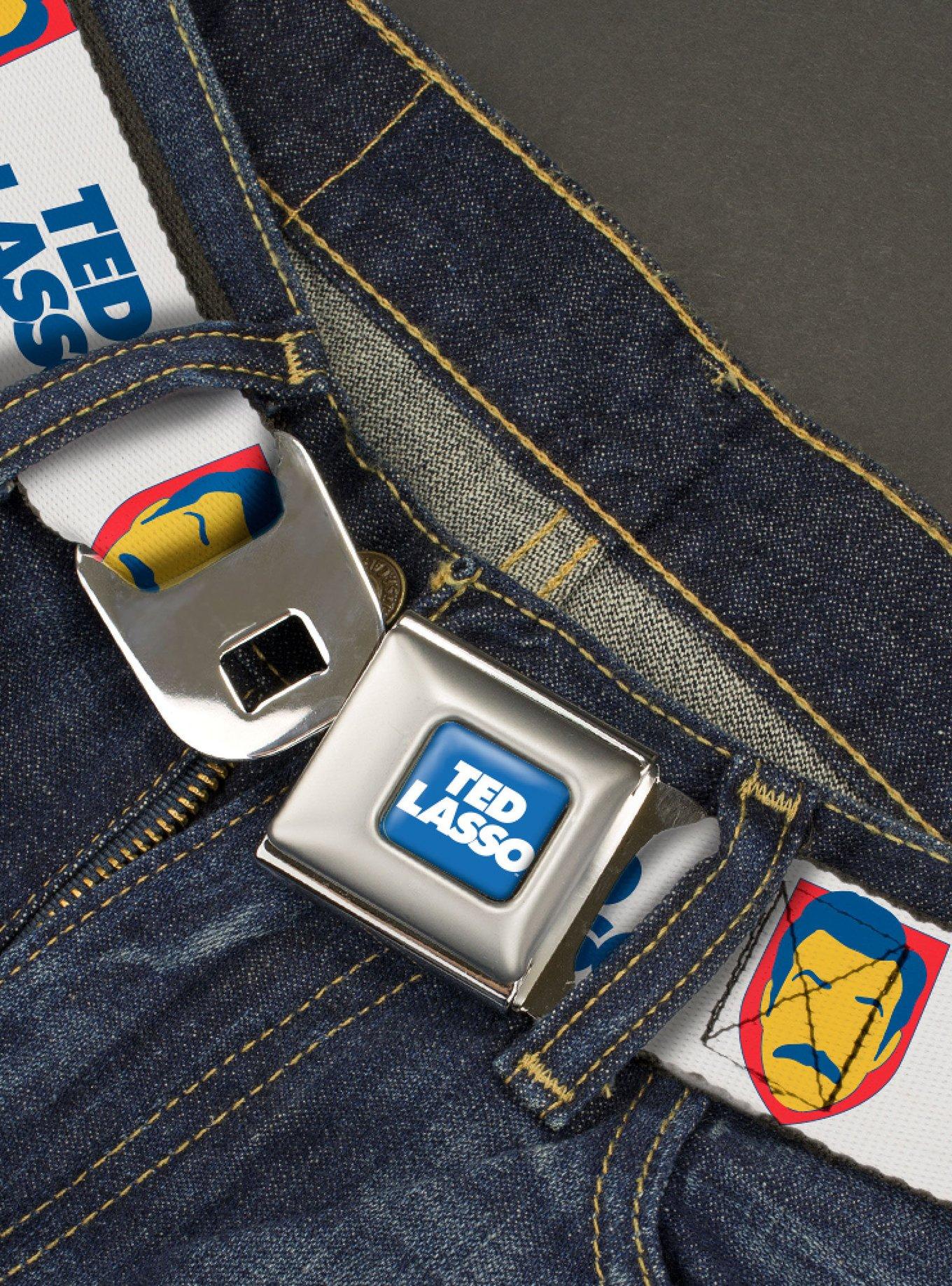 Ted Lasso Icon And Text Youth Seatbelt Belt, , hi-res