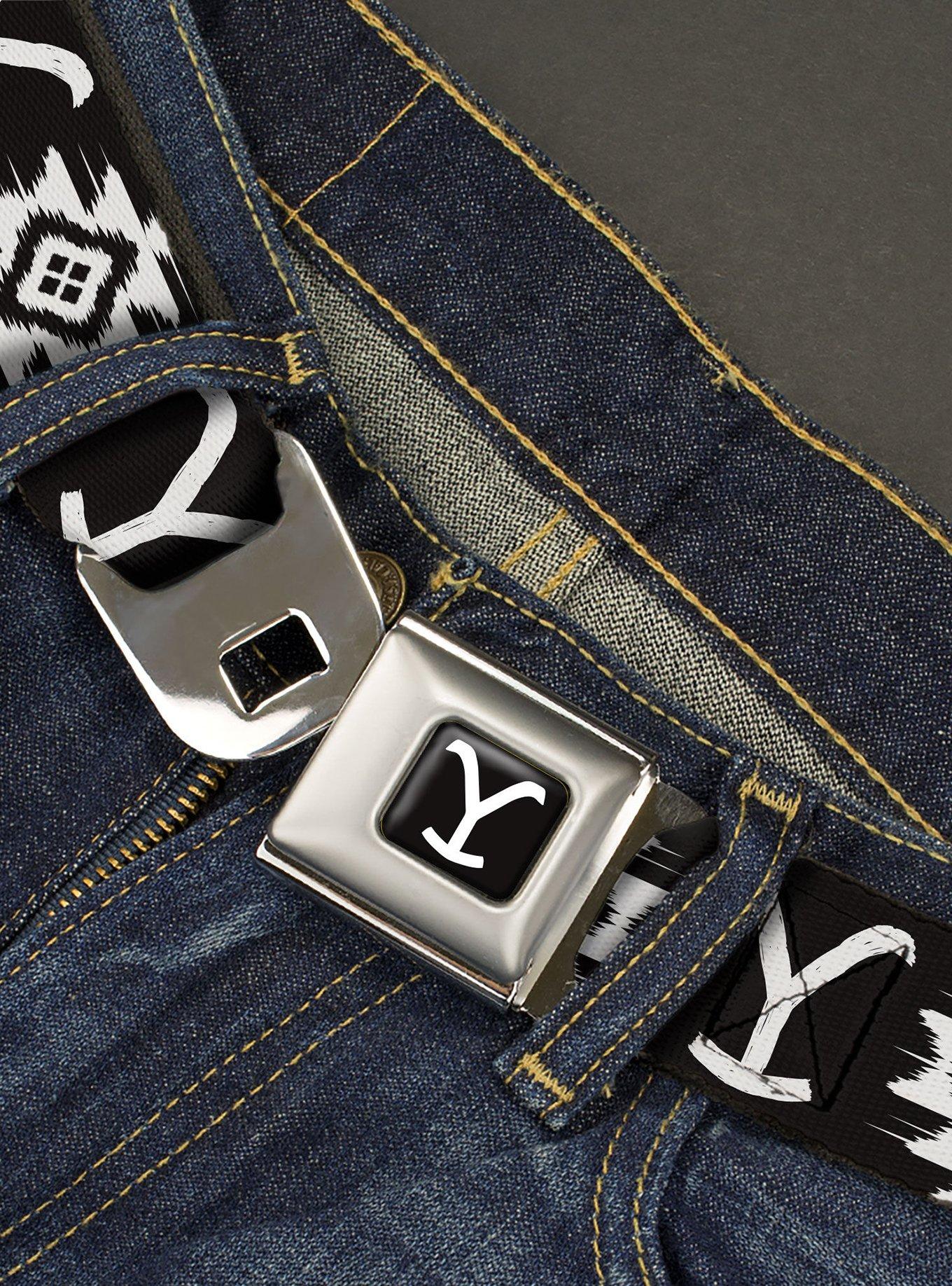 Yellowstone Dutton Ranch And Native American Icon Youth Seatbelt Belt, , hi-res