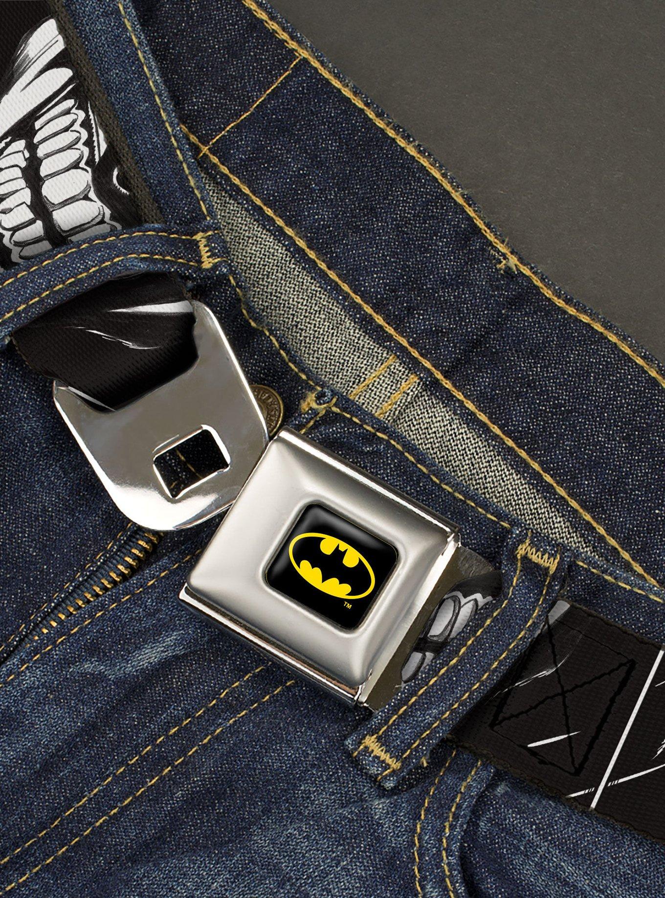 DC Comics The Joker Smiling Eyes Sketch Close Up Youth Seatbelt Belt, , hi-res