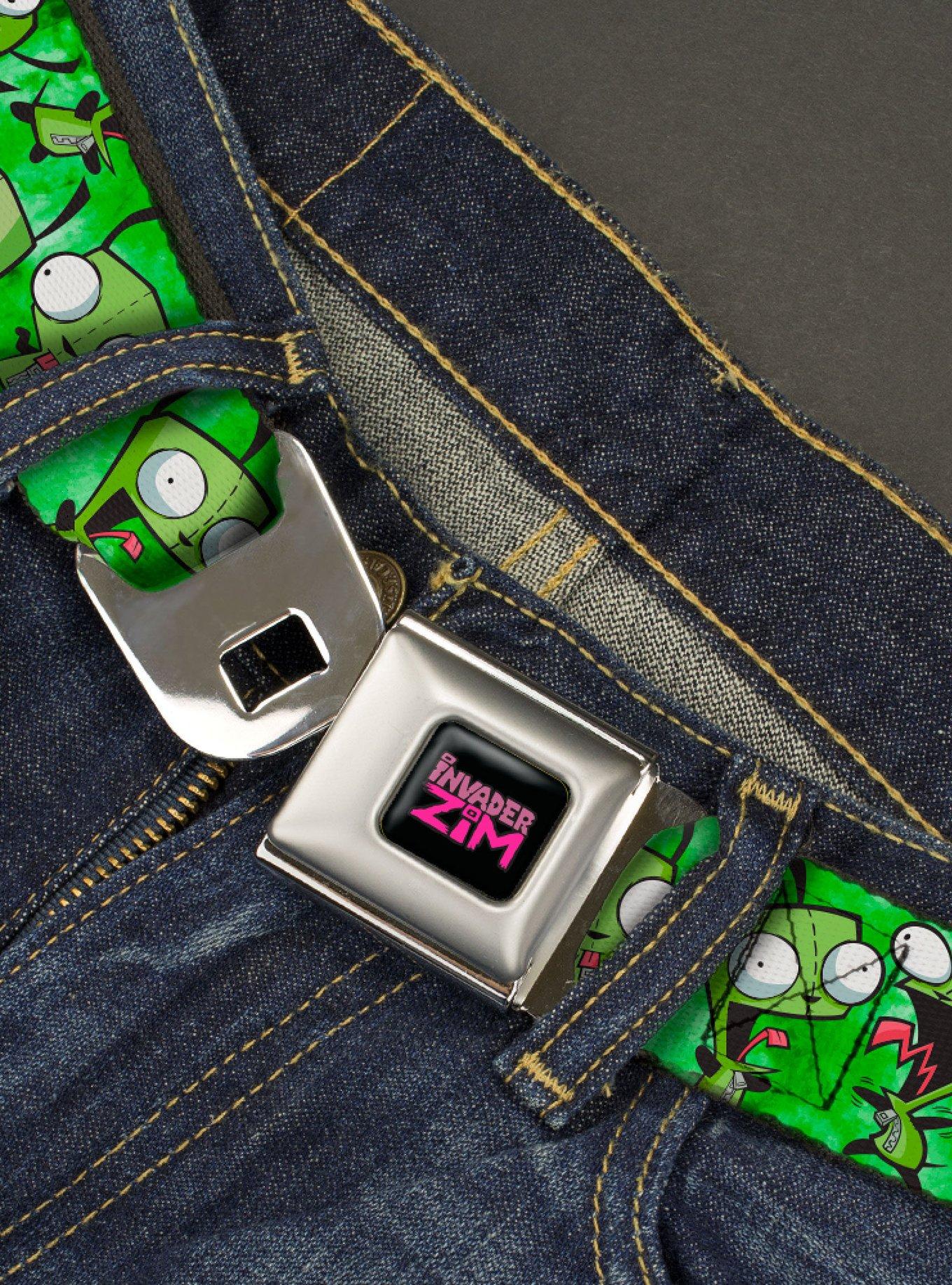 Invader Zim Gir Poses Tie Dyes Youth Seatbelt Belt, , hi-res
