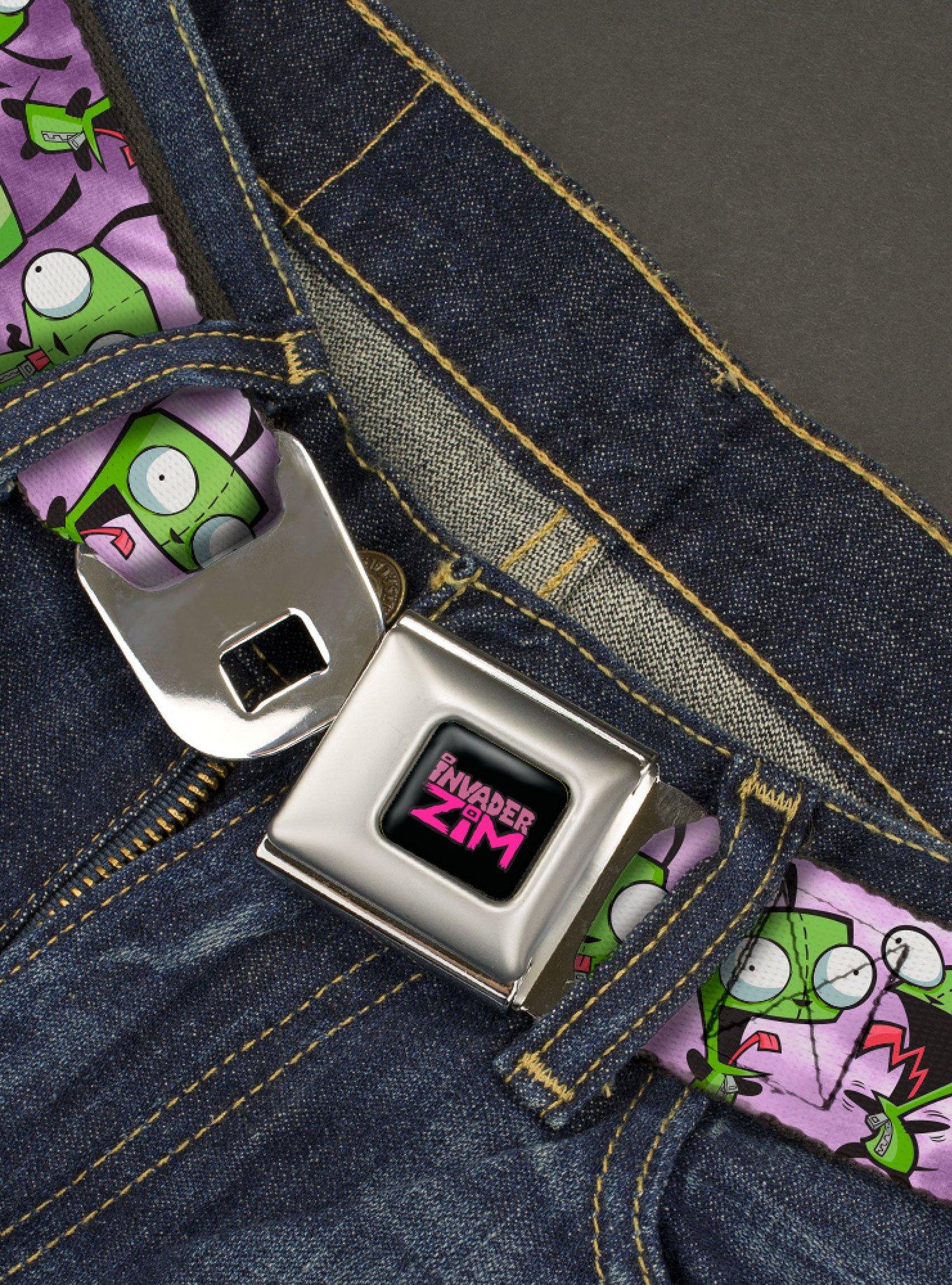 Invader Zim Gir Poses Tie Dye Youth Seatbelt Belt, , hi-res