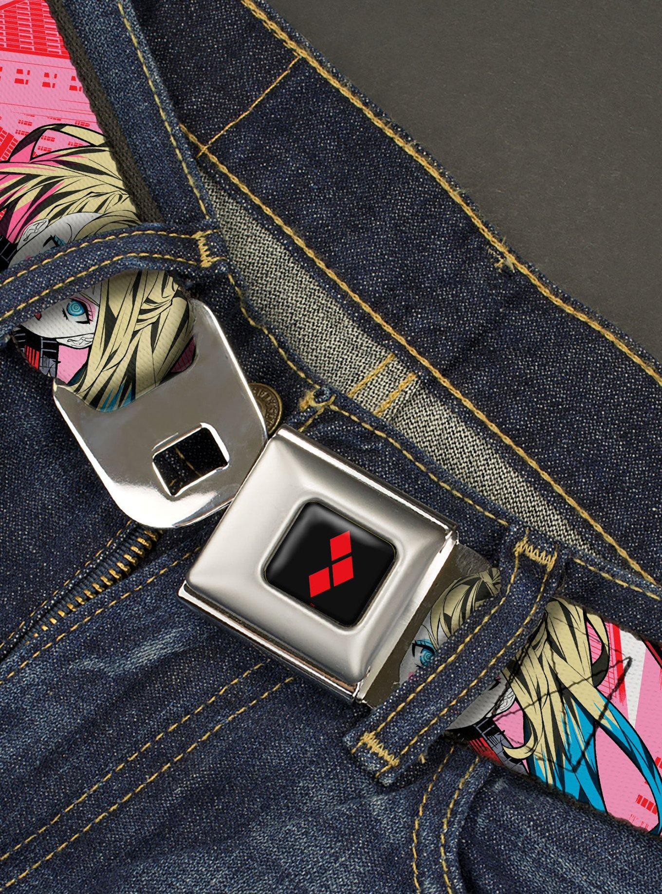 DC Comics Harley Quinn Puddin Poses Anime Graphics Youth Seatbelt Belt, , hi-res