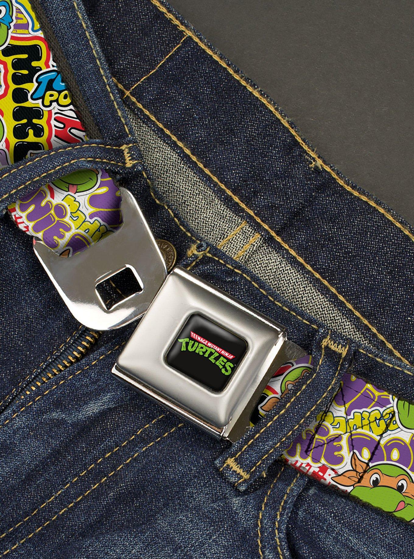 Teenage Mutant Ninja Turtles Sticker Slaps Youth Seatbelt Belt