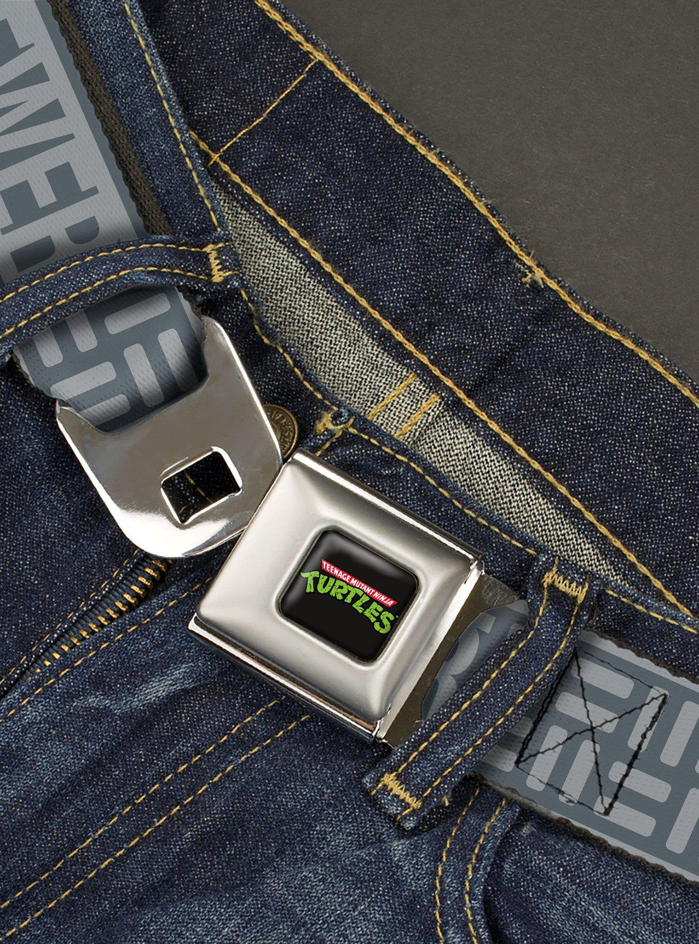 Teenage Mutant Ninja Turtles City Sewer Title Logos Youth Seatbelt Belt, , hi-res