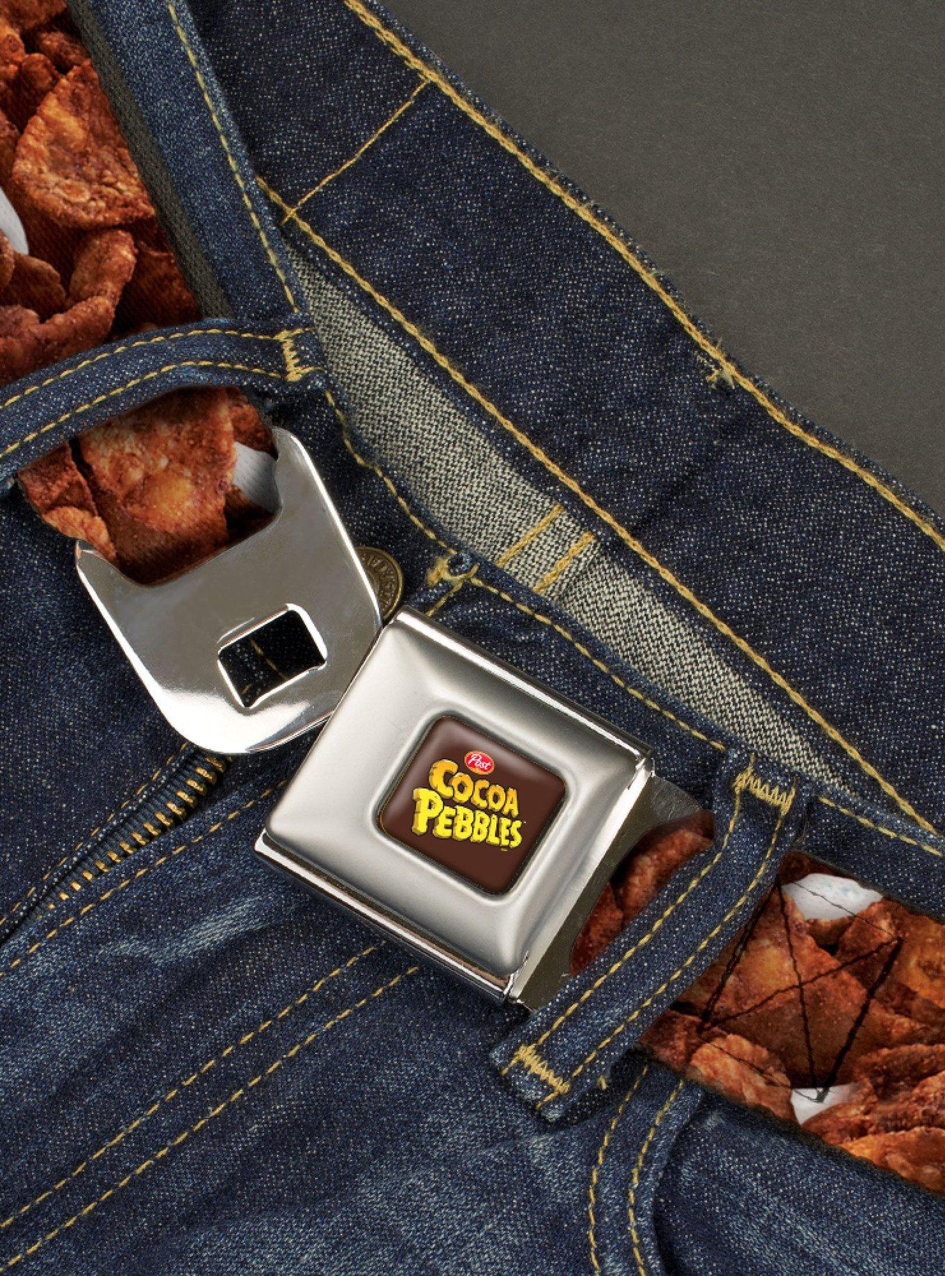The Flintstones Cocoa Pebbles Vivid Cereal Close Up Youth Seatbelt Belt, , hi-res