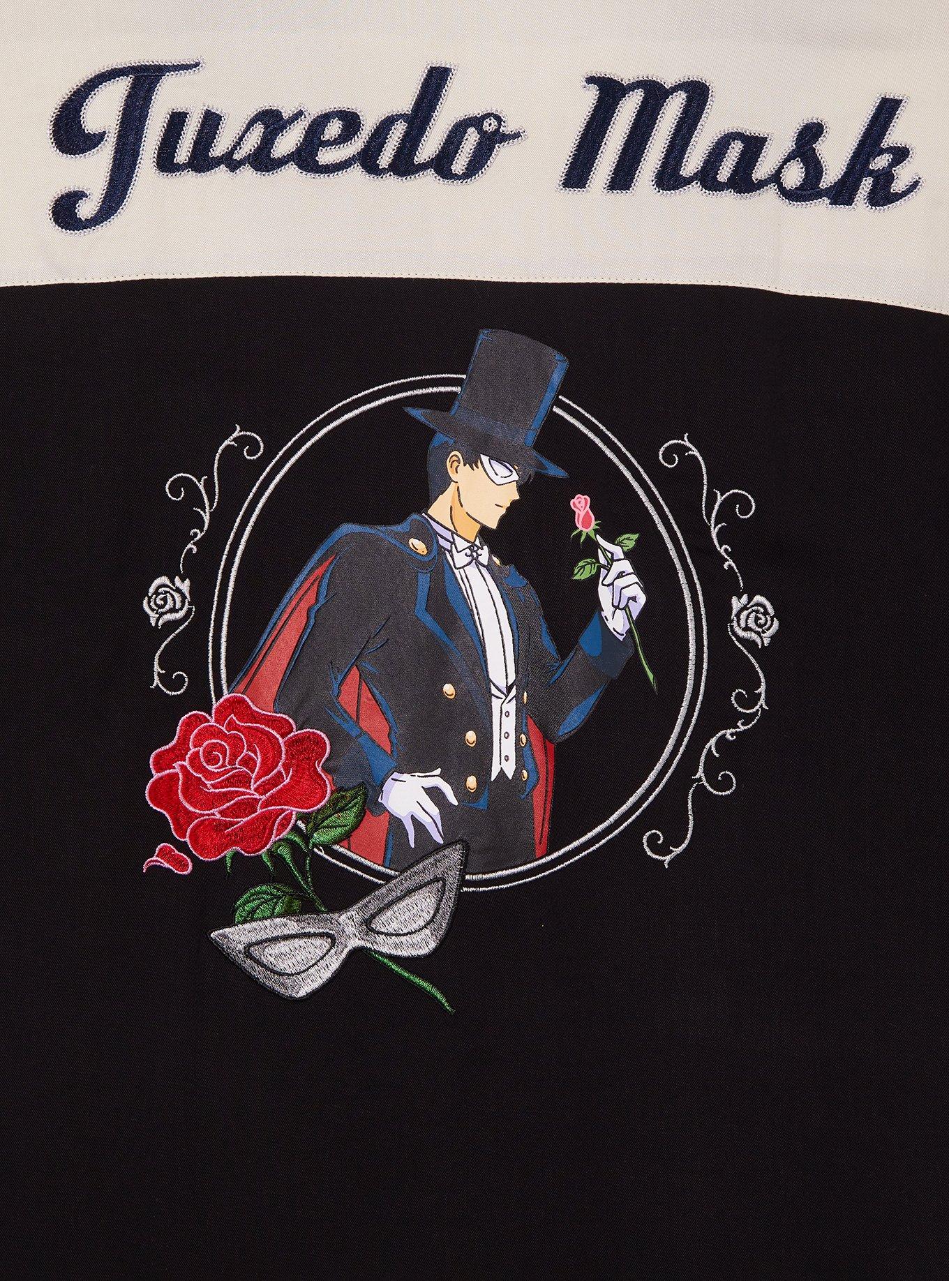 Pretty Guardian Sailor Moon Tuxedo Mask Roses Western Woven Button-Up - BoxLunch Exclusive, , alternate