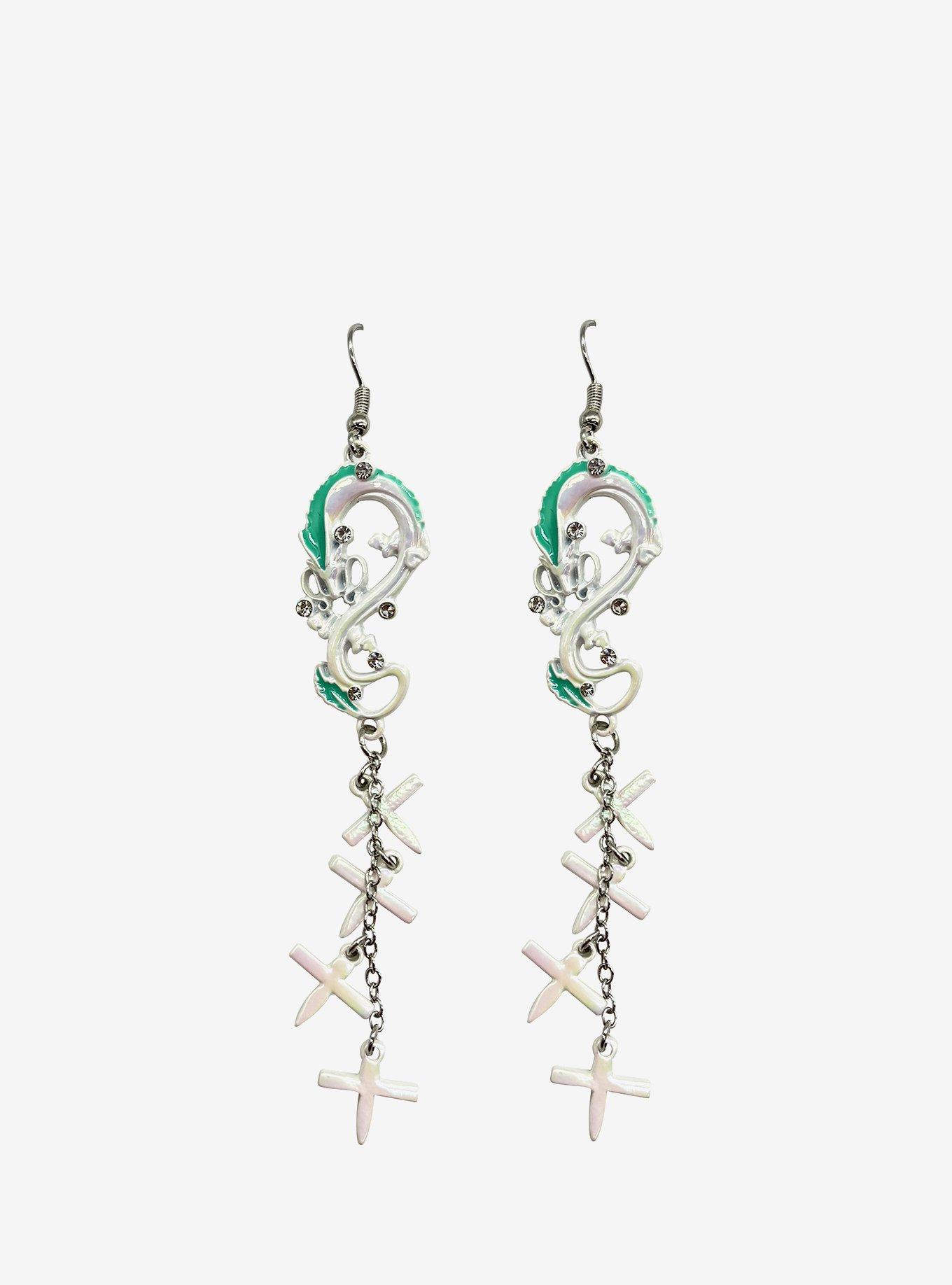 Studio Ghibli® Spirited Away Haku Jeweled Drop Earrings