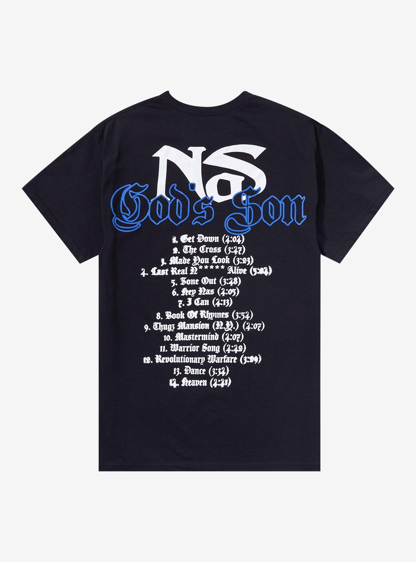 Nas God's Son Tracklist T-Shirt, BLACK, alternate