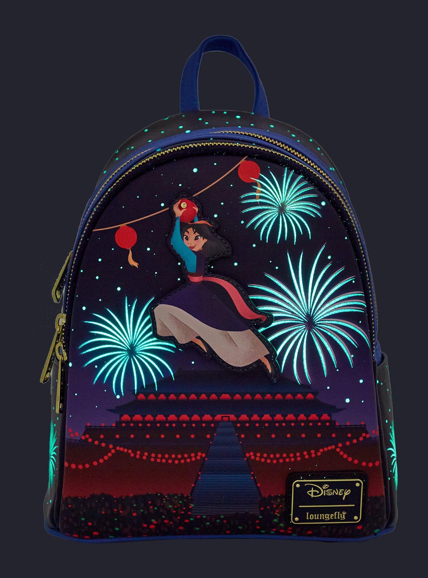 Loungefly Disney Mulan Fireworks Glow-in-the-Dark Mini Backpack - BoxLunch Exclusive, , alternate