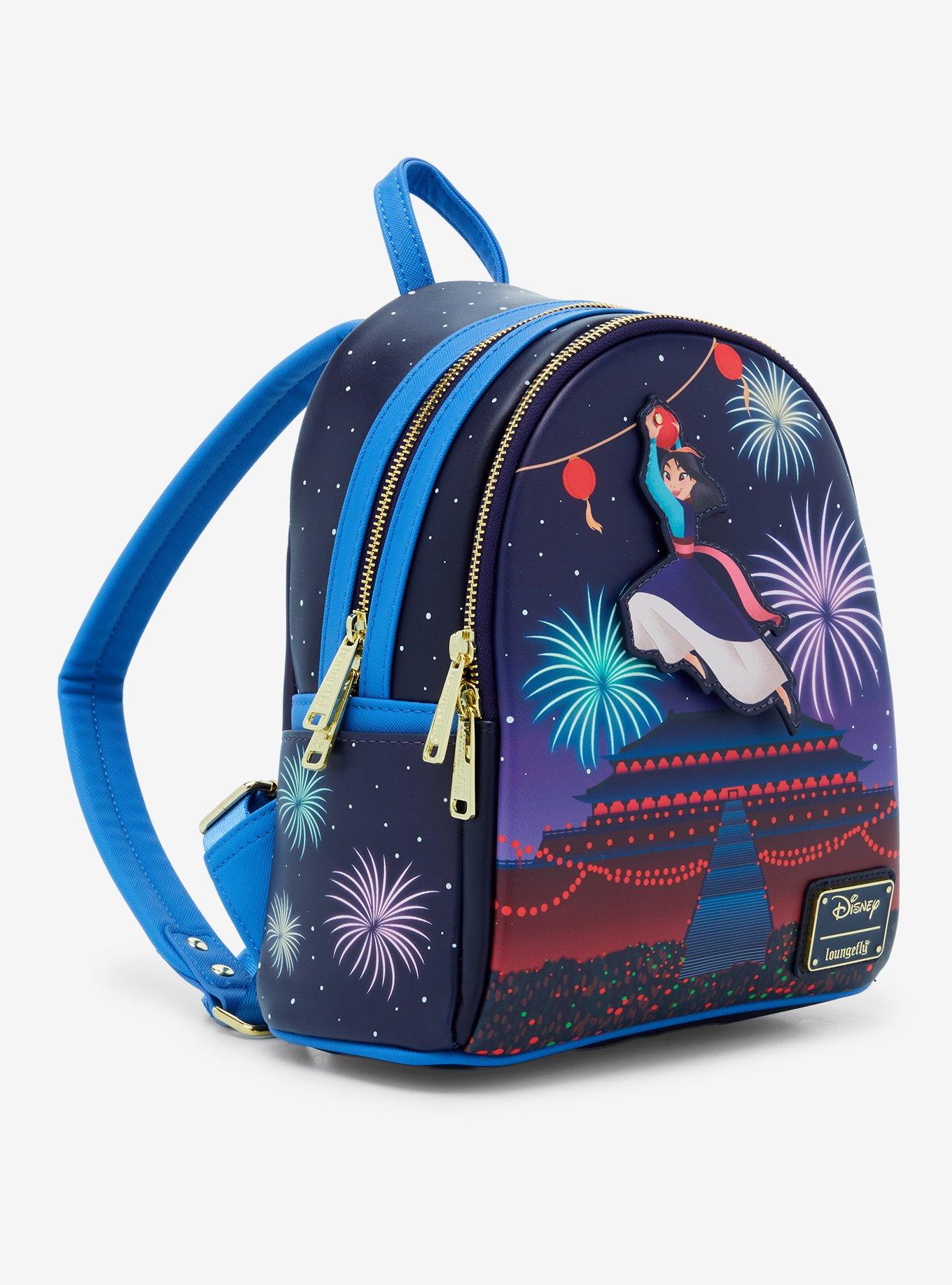 Loungefly Disney Mulan Fireworks Glow-in-the-Dark Mini Backpack - BoxLunch Exclusive, , alternate