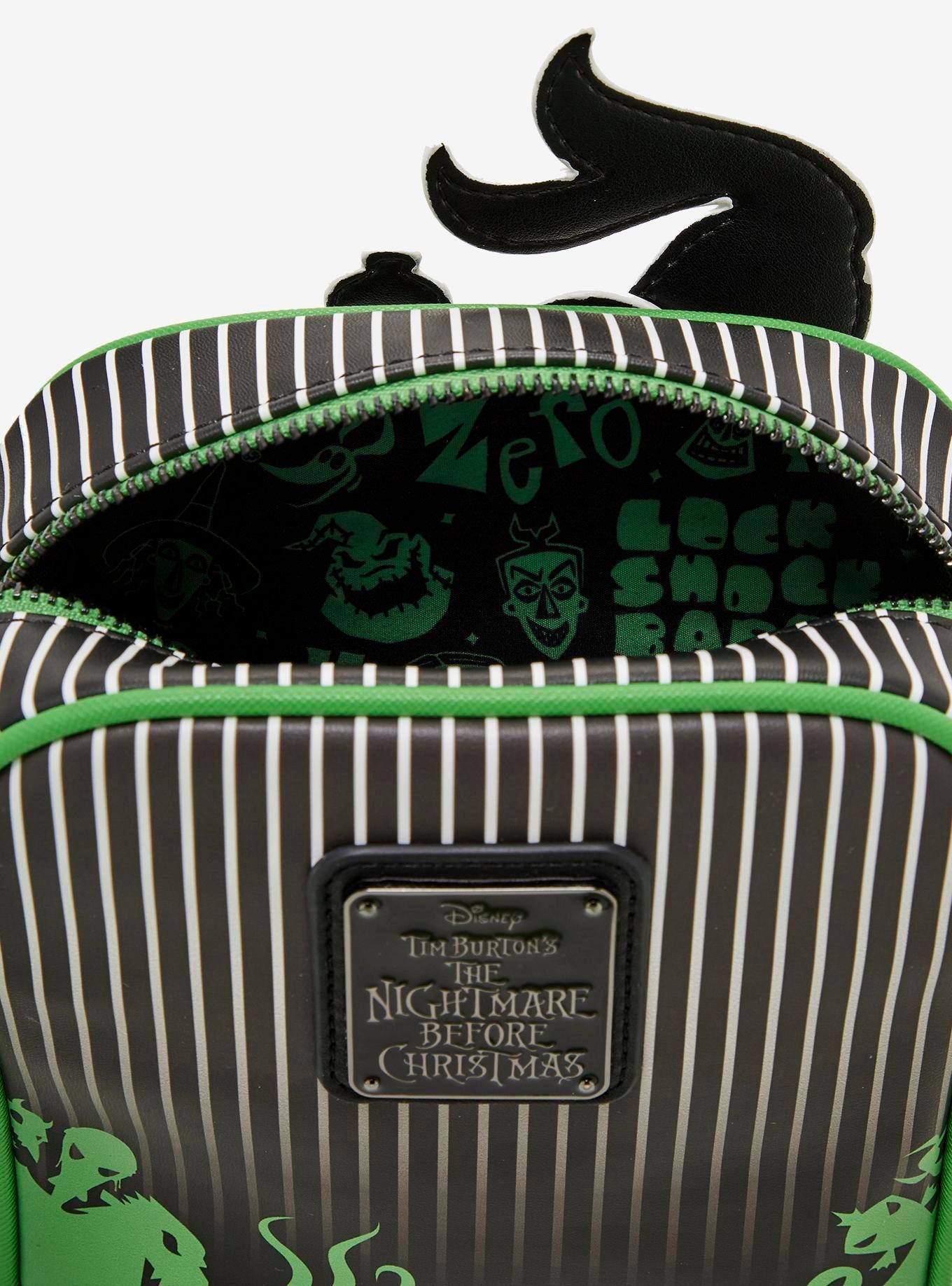 Loungefly Disney The Nightmare Before Christmas Zero Wreath Glow-in-the-Dark Crossbody Bag &mdash; BoxLunch Exclusive, , alternate