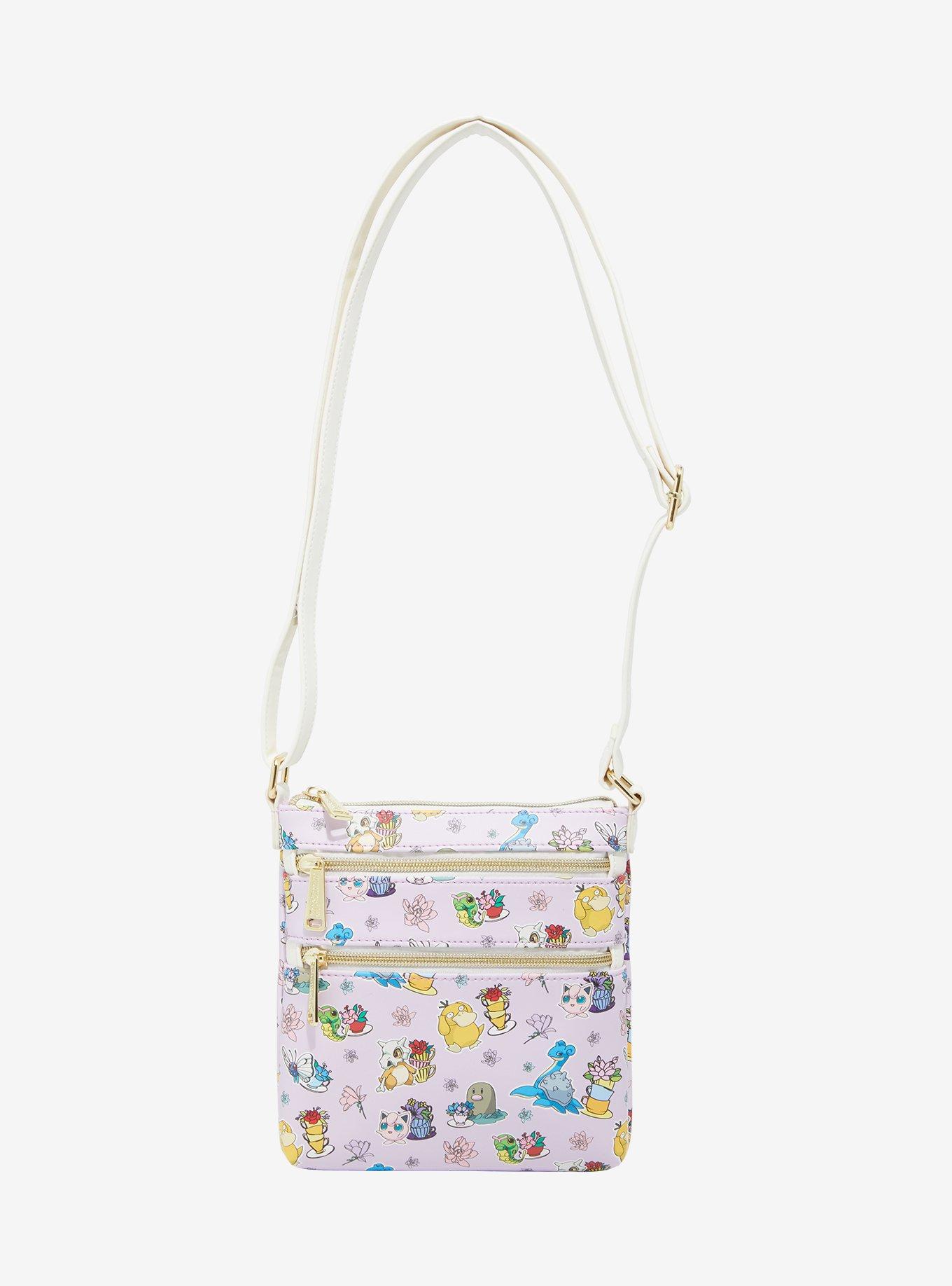 Loungefly Pokémon Floral Allover Print Crossbody Bag — BoxLunch Exclusive, , hi-res