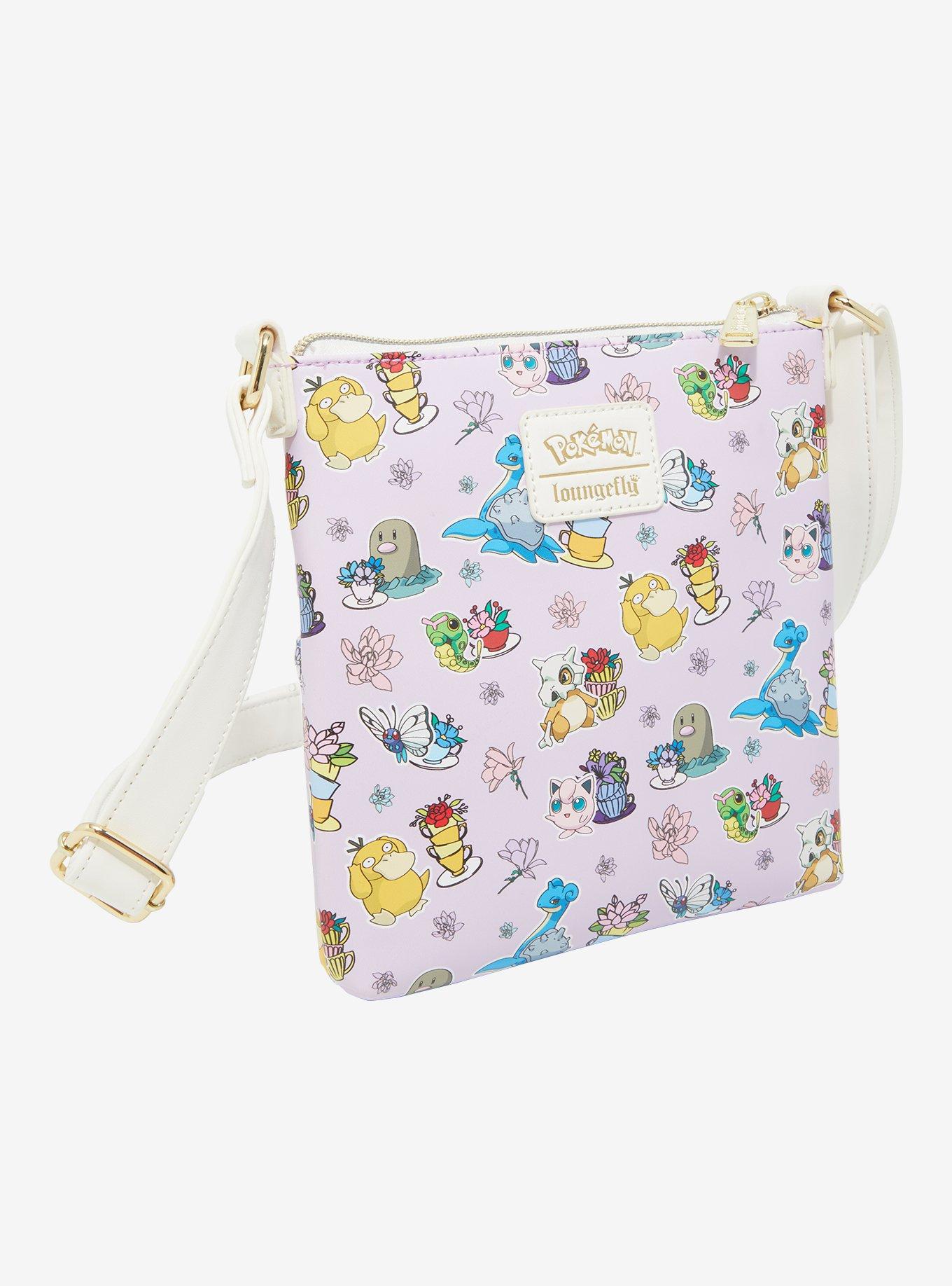 Loungefly Pokémon Floral Allover Print Crossbody Bag — BoxLunch Exclusive, , alternate