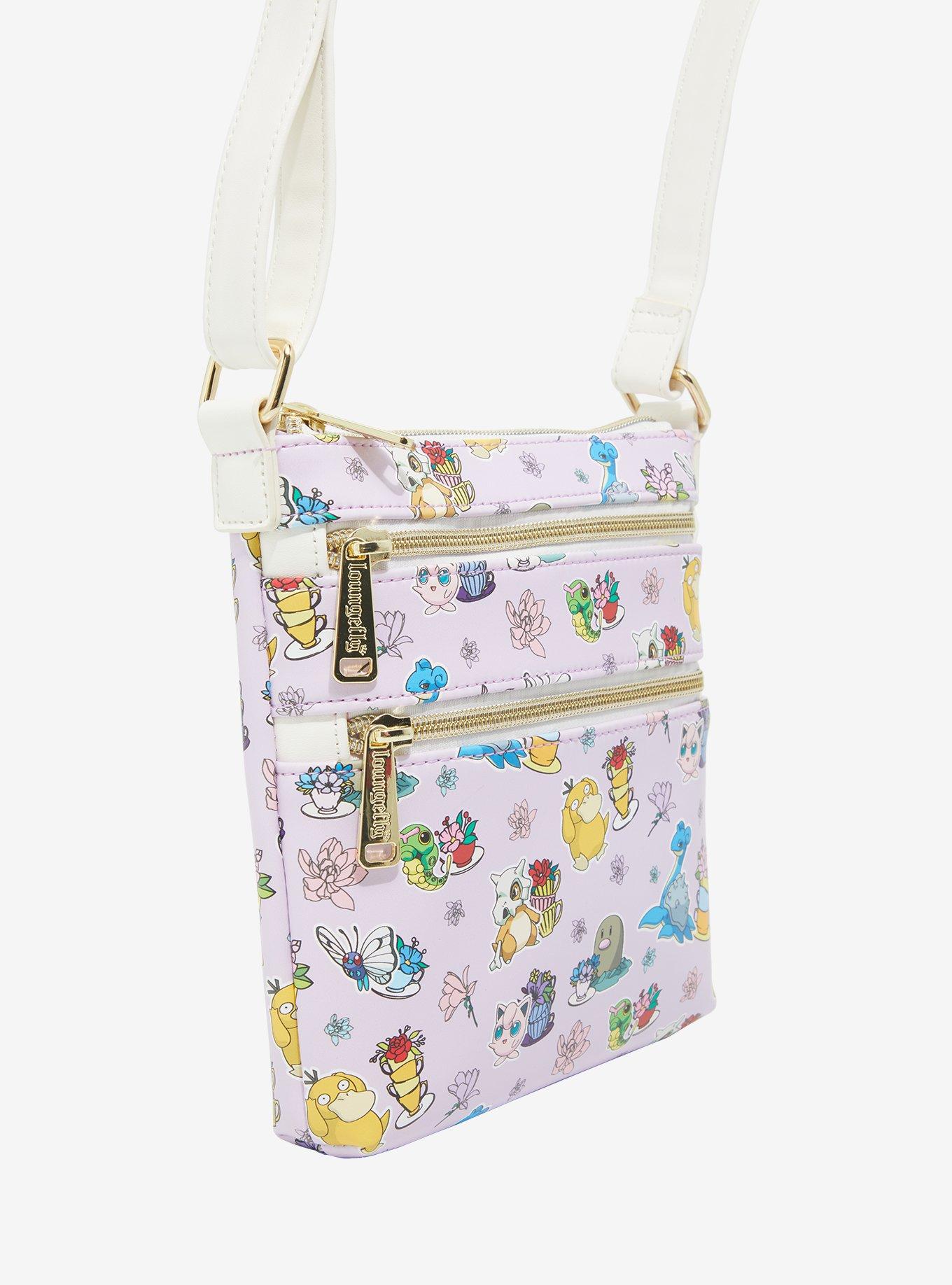 Loungefly Pokémon Floral Allover Print Crossbody Bag — BoxLunch Exclusive, , alternate