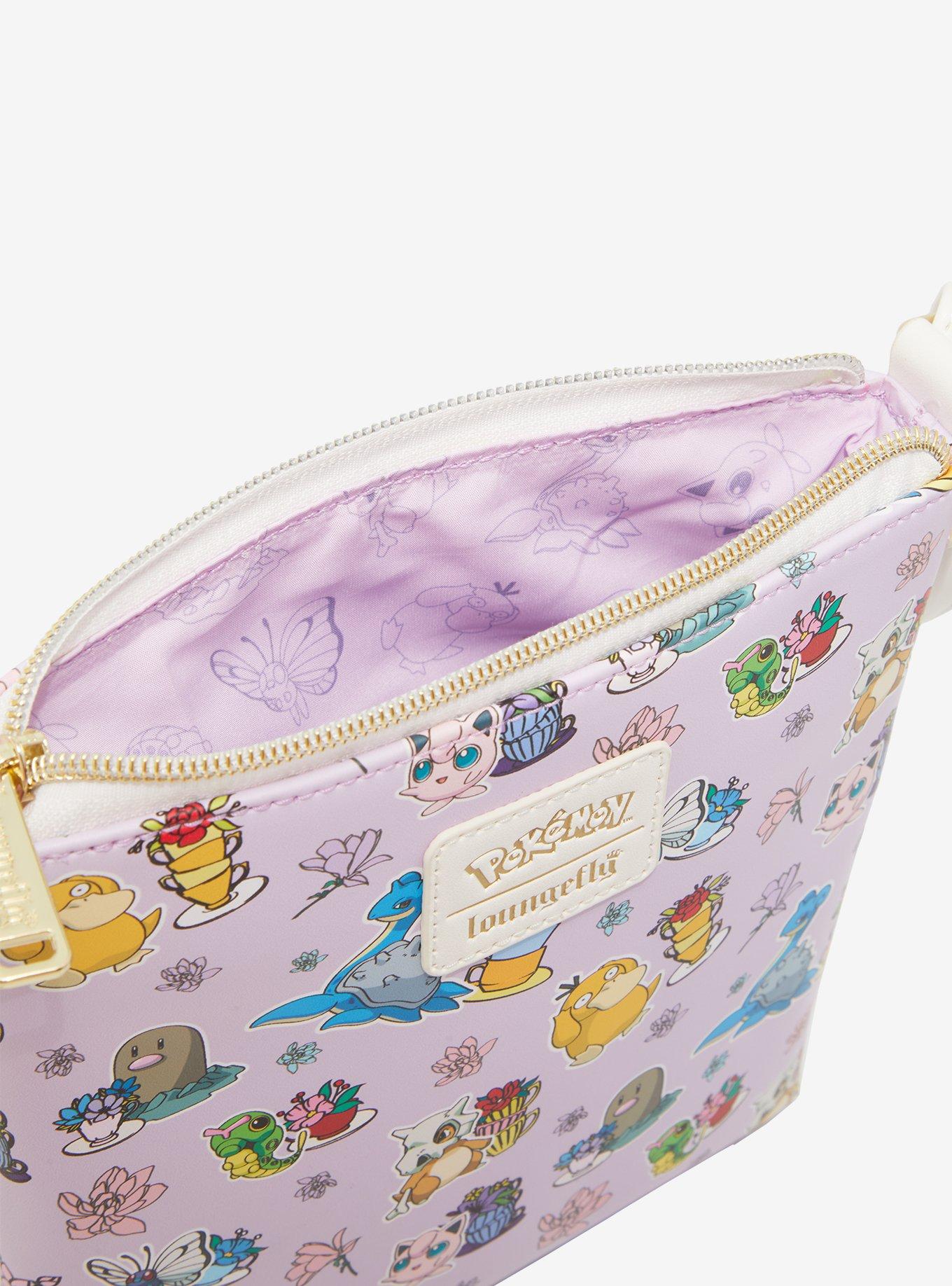 Loungefly Pokémon Floral Allover Print Crossbody Bag — BoxLunch Exclusive, , alternate