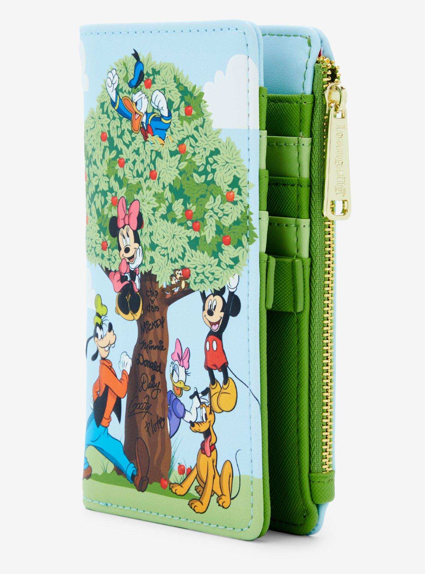 Loungefly Disney Mickey Mouse & Friends Apple Tree Snap Wallet - BoxLunch Exclusive, , hi-res