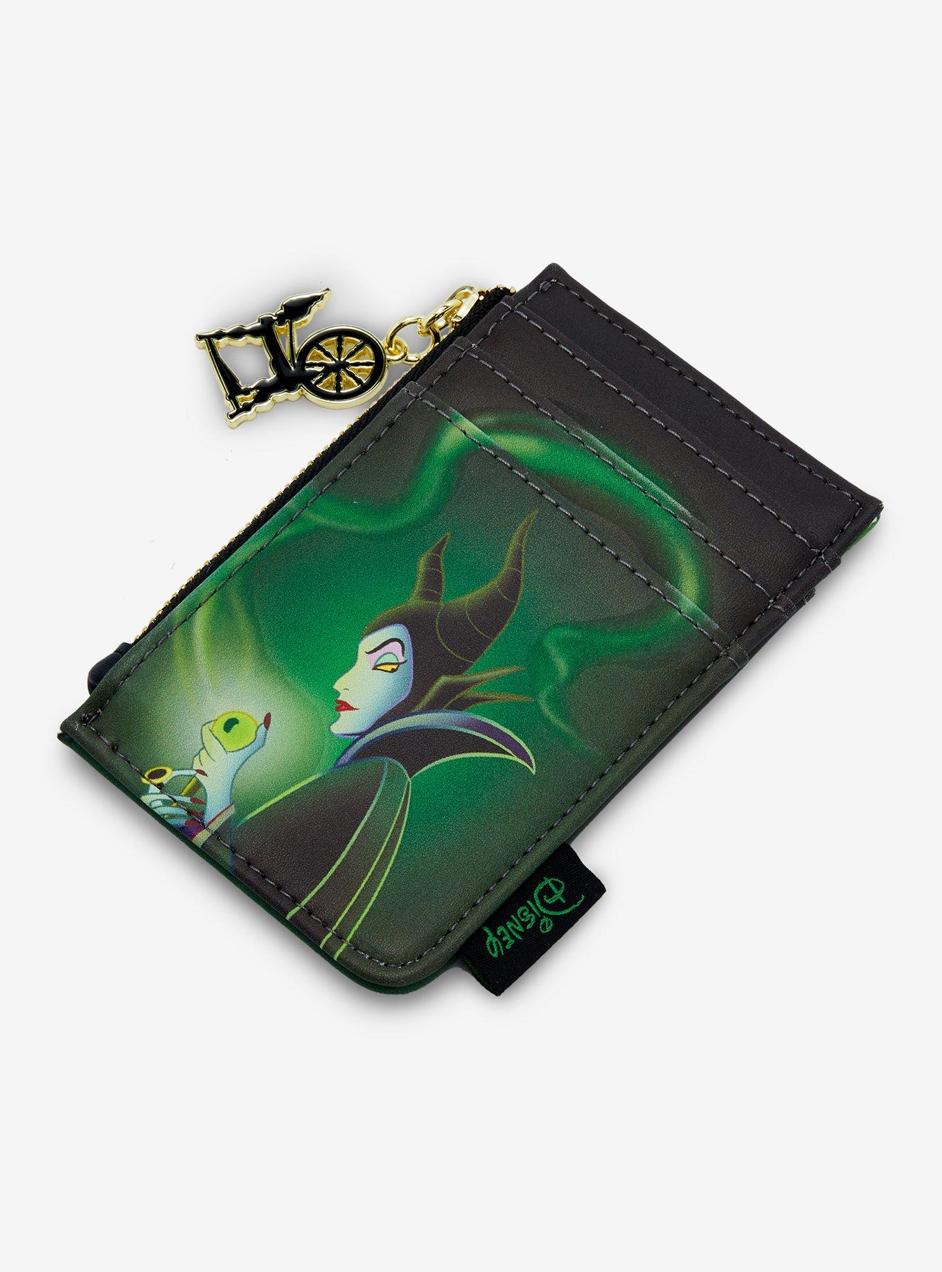 Loungefly Disney Sleeping Beauty Maleficent & Aurora Spinning Wheel Cardholder &mdash; BoxLunch Exclusive, , alternate