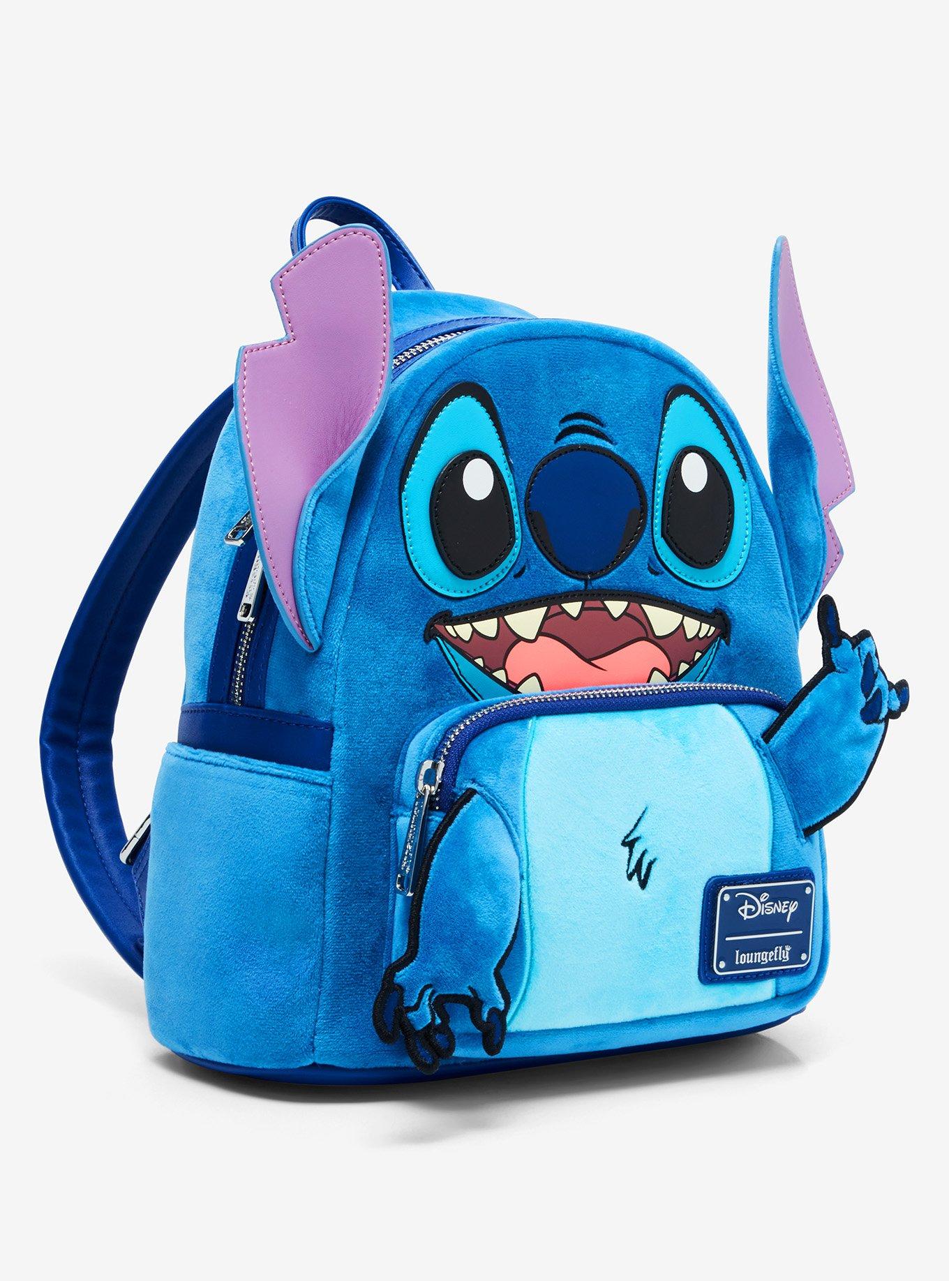 Loungefly Disney Lilo & Stitch Figural Fuzzy Stitch Mini Backpack - BoxLunch Exclusive, , hi-res