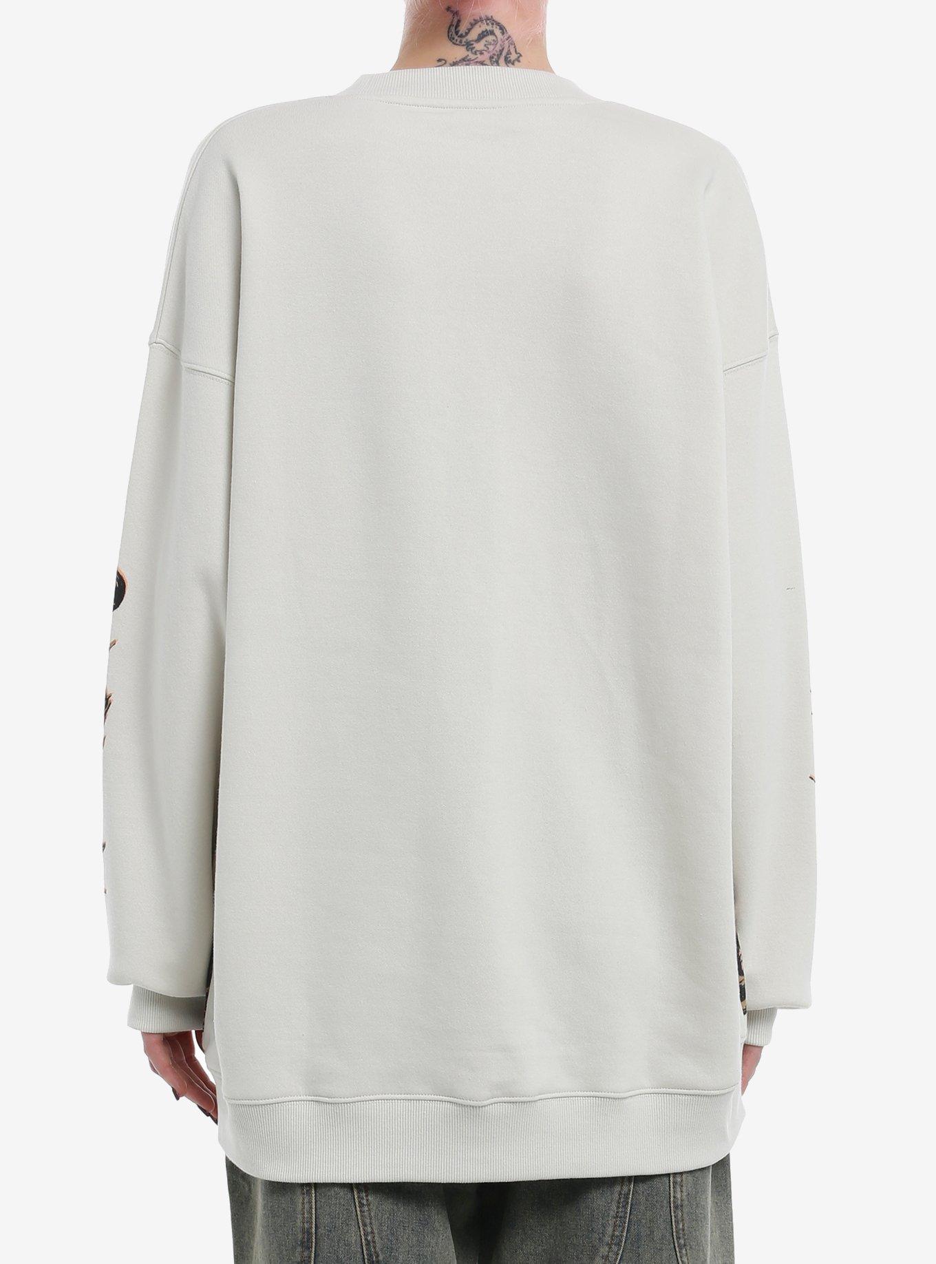 Melanie Martinez Portals Mushrooms Oversized Sweatshirt, SILVER, alternate