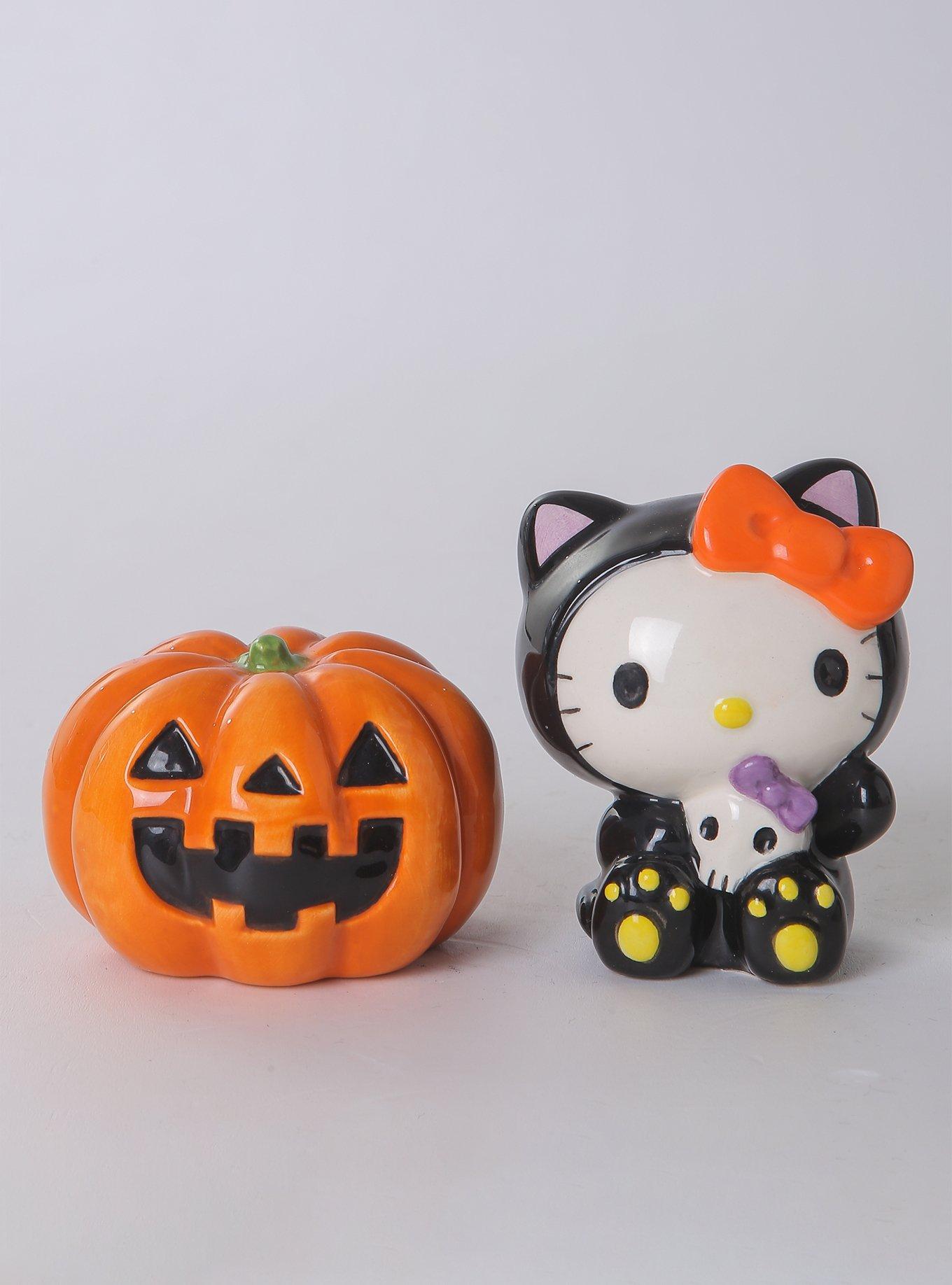 Hello Kitty Halloween Pumpkin Stacking Salt & Pepper Shaker Set, , alternate