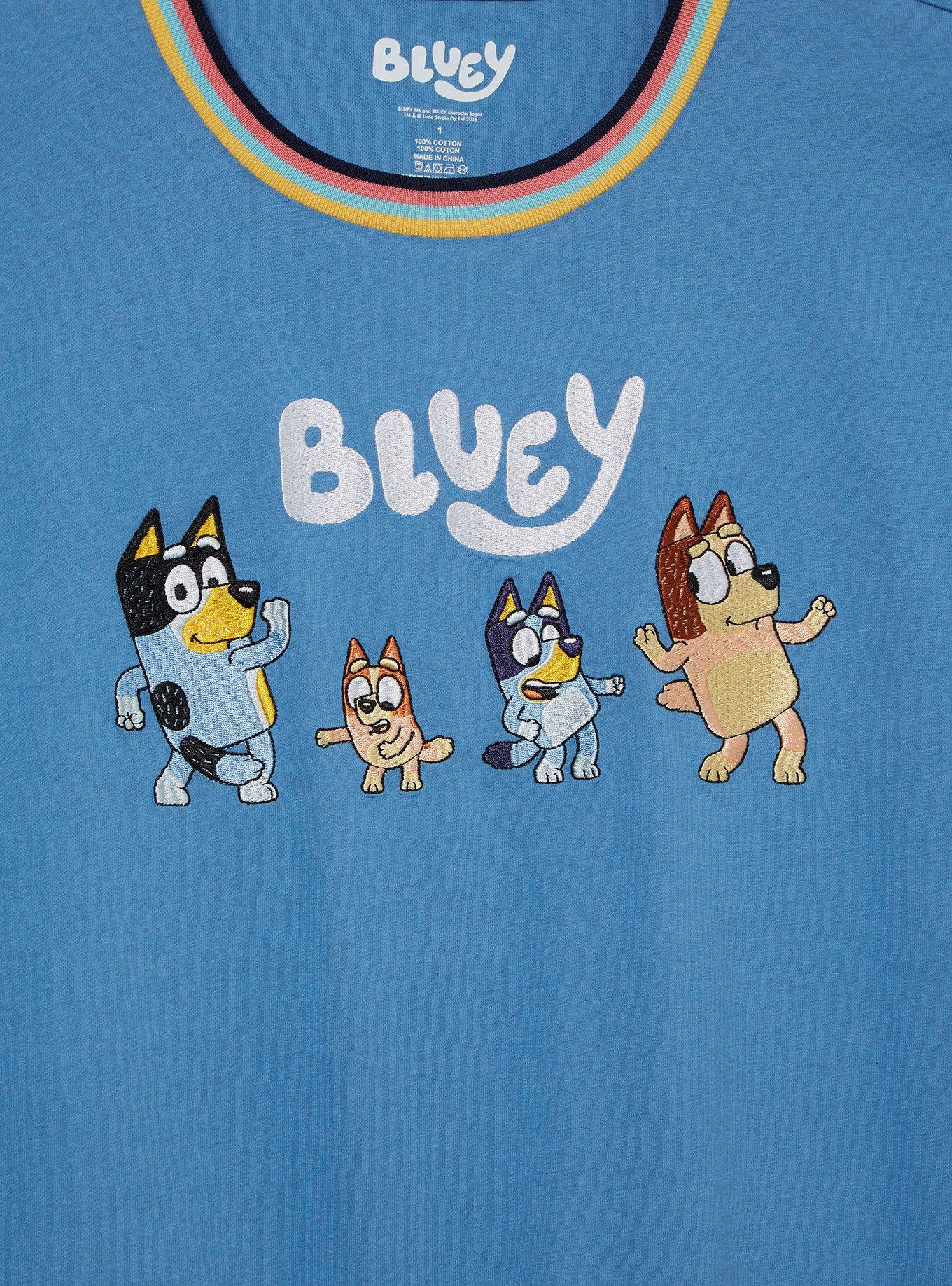 Bluey Heeler Family Group Portrait Women's Plus Size T-Shirt - BoxLunch Exclusive, , hi-res