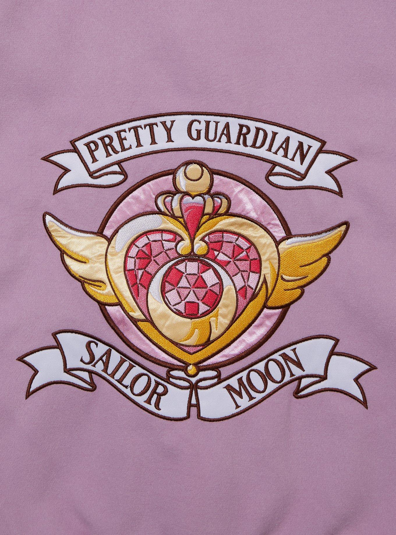 Pretty Guardian Sailor Moon Icons Women's Varsity Jacket - BoxLunch Exclusive, LIGHT PURPLE, alternate