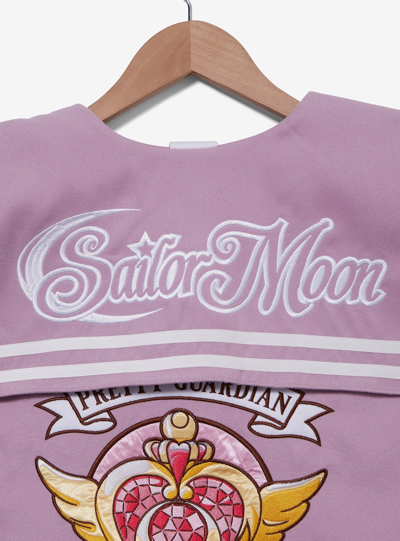 Pretty Guardian Sailor Moon Icons Women's Varsity Jacket - BoxLunch Exclusive, LIGHT PURPLE, alternate