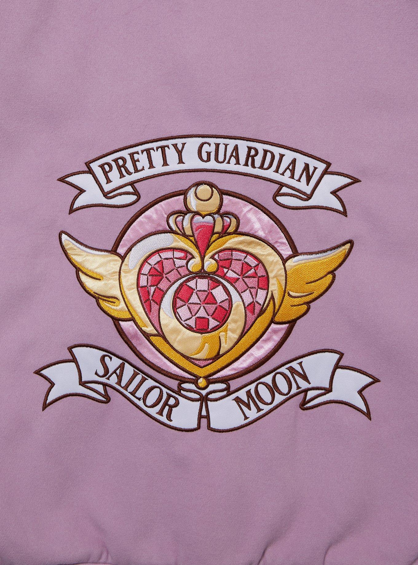 Pretty Guardian Sailor Moon Icons Women's Plus Size Varsity Jacket - BoxLunch Exclusive, LIGHT PURPLE, alternate