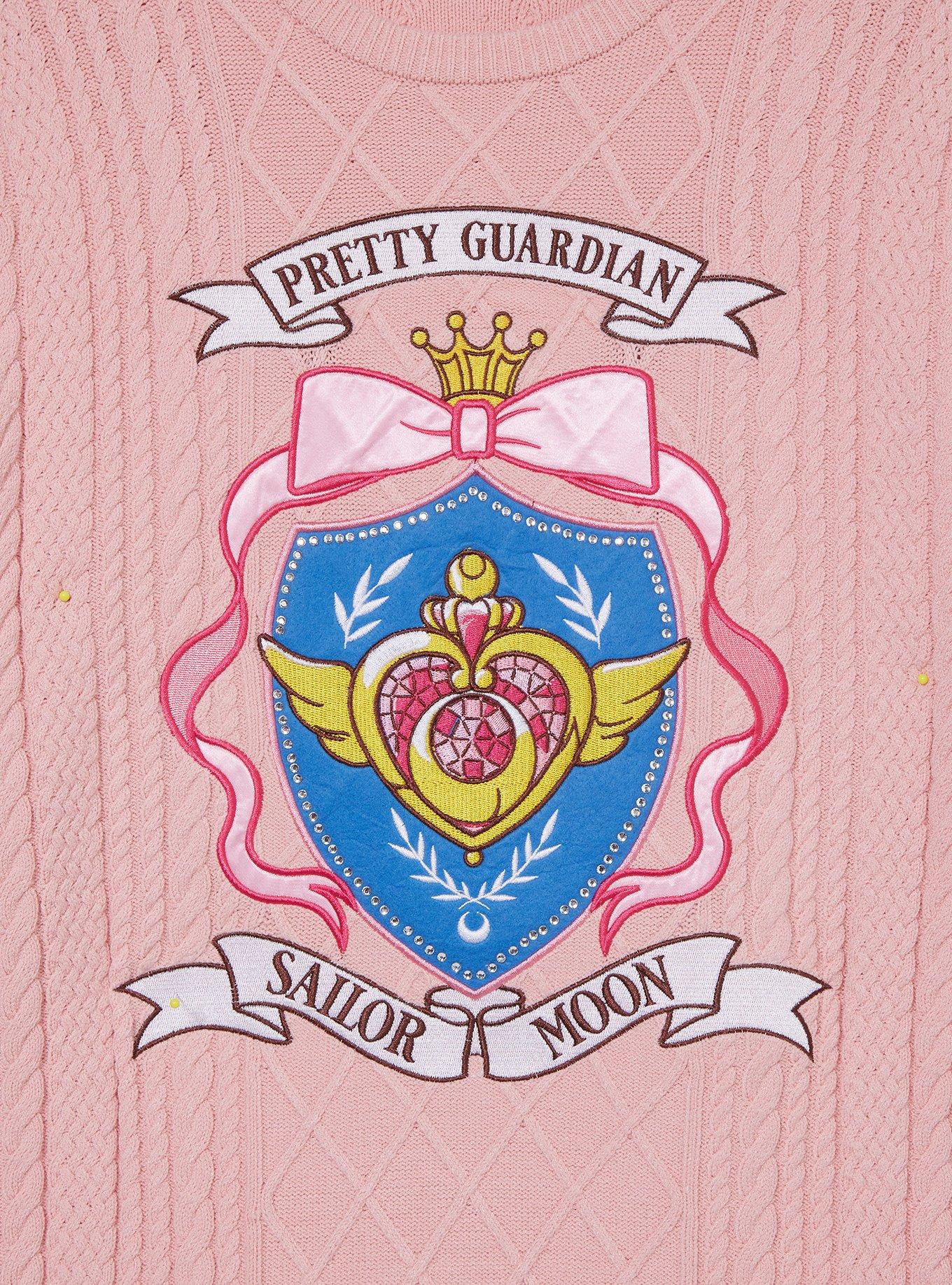 Pretty Guardian Sailor Moon Crisis Moon Compact Crest Knit Sweater - BoxLunch Exclusive, , hi-res