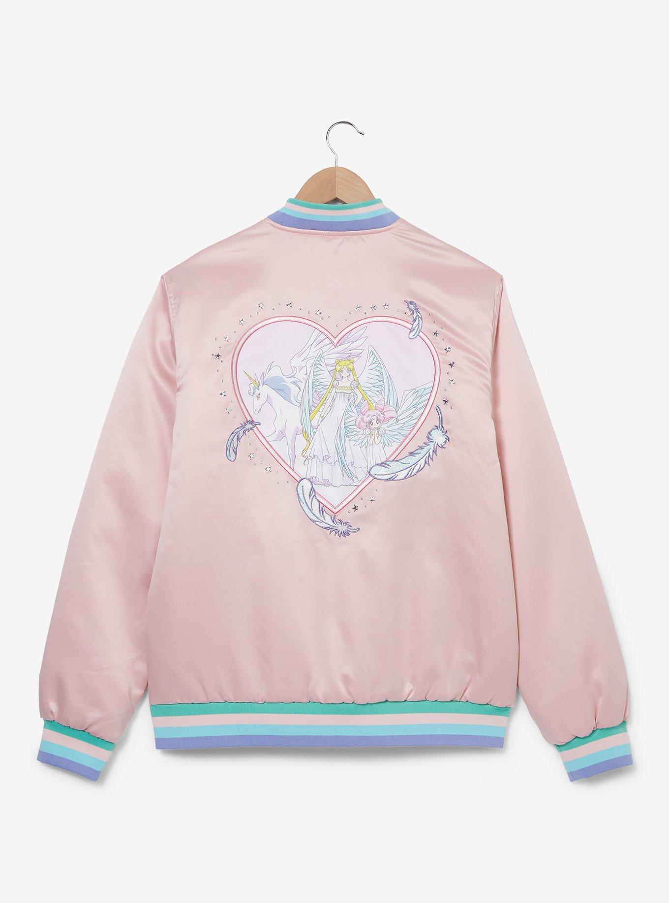 Pretty Guardian Sailor Moon Princess Serenity Bomber Jacket - BoxLunch Exclusive, LIGHT PINK, alternate